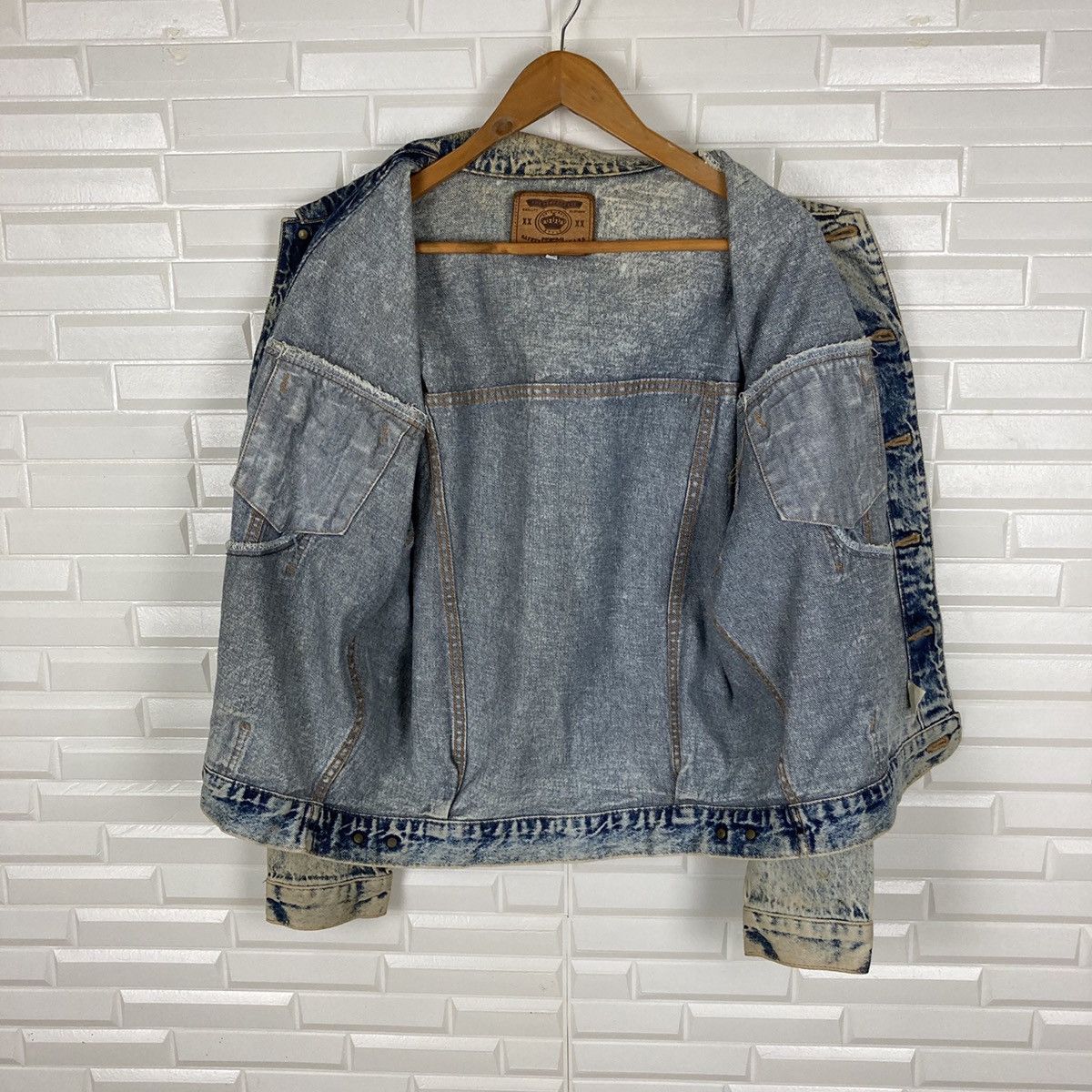 Big John × Vintage 🔥LAST PRICE🔥 Vintage Big John Faded Denim Jacket Size US M / EU 48-50 / 2 - 14 Thumbnail