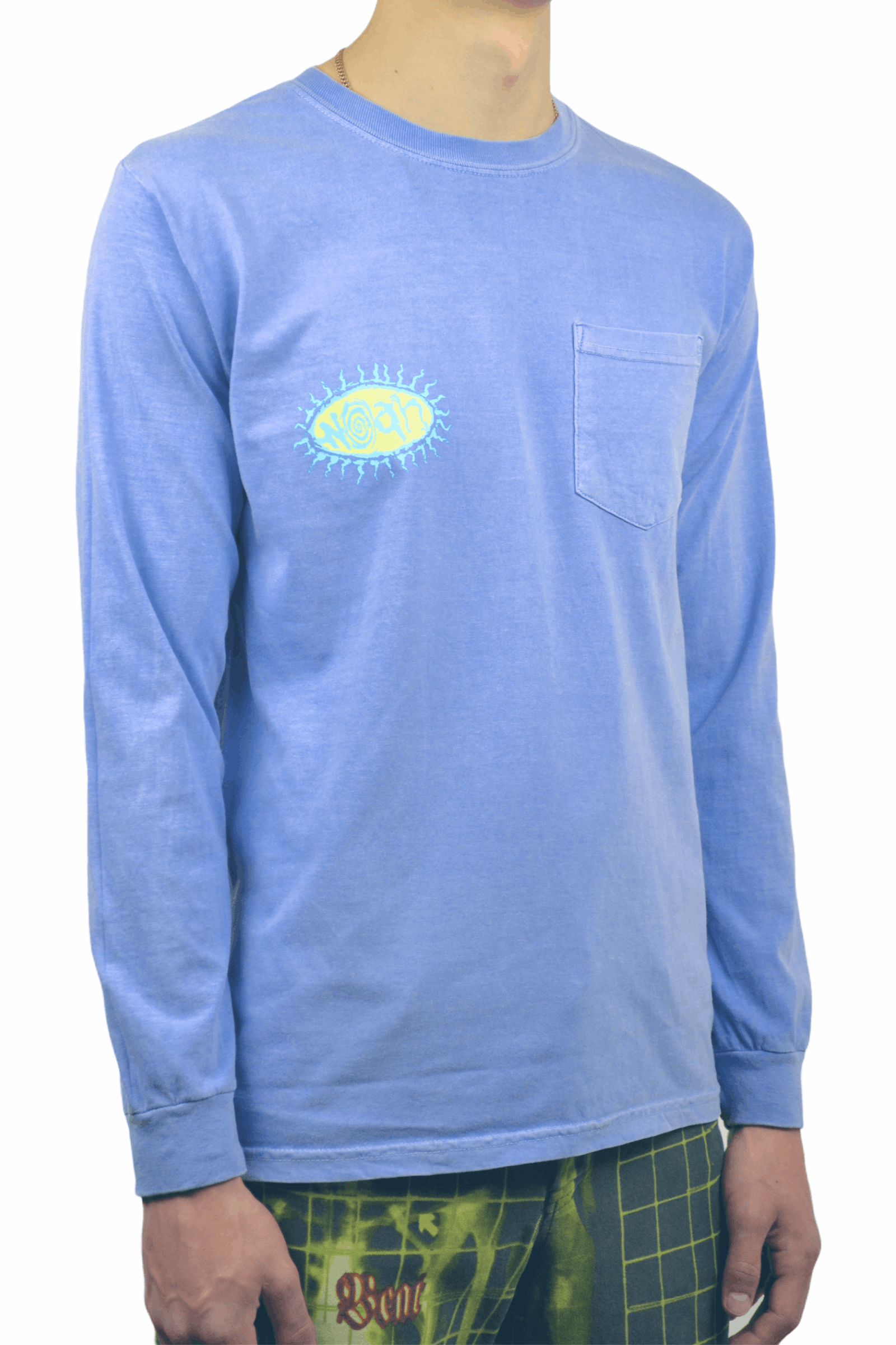 Noah Noah Pretty Logo Purple Pocket Long Sleeve T-Shirt Size US S / EU 44-46 / 1 - 4 Thumbnail