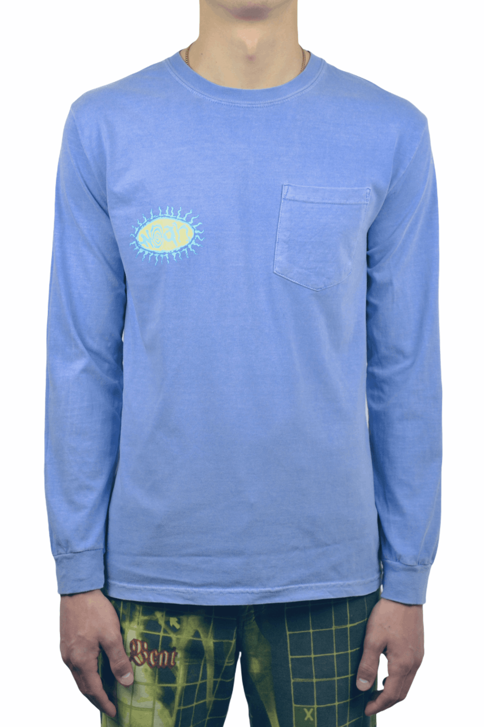 Noah Noah Pretty Logo Purple Pocket Long Sleeve T-Shirt Size US S / EU 44-46 / 1 - 3 Thumbnail
