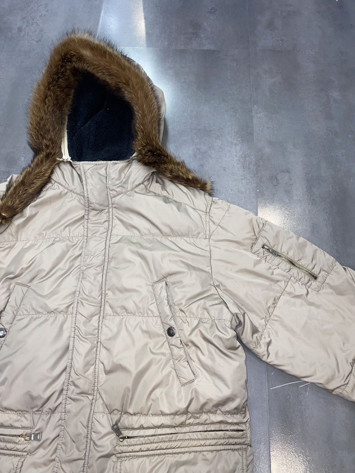 Prada AW07 Prada Beige Technical Hooded Parka Size US M / EU 48-50 / 2 - 10 Thumbnail