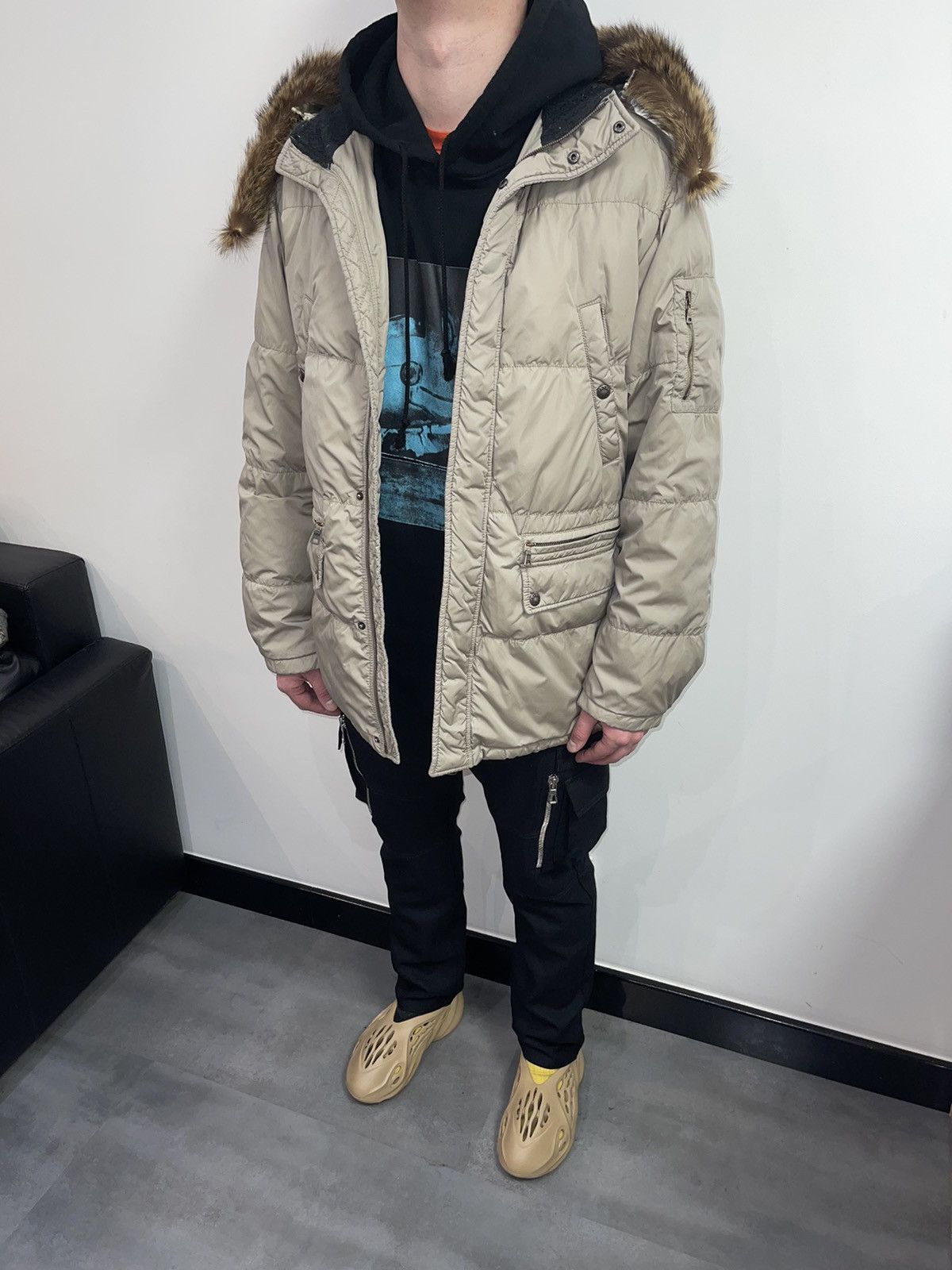 Prada AW07 Prada Beige Technical Hooded Parka Size US M / EU 48-50 / 2 - 8 Thumbnail