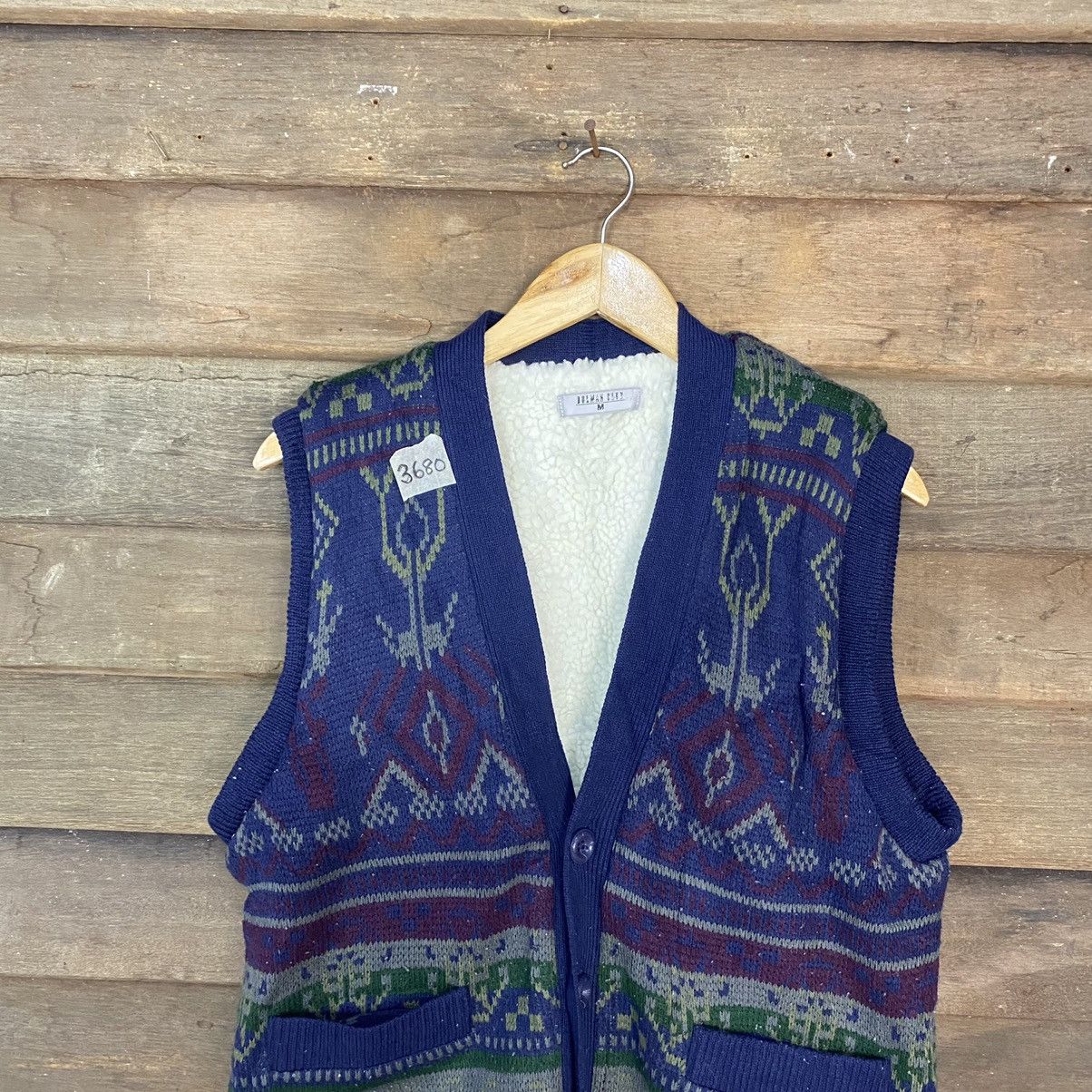 Vintage Bolman Club Blue navajo art fleece Vests #3680 Size US M / EU 48-50 / 2 - 7 Thumbnail