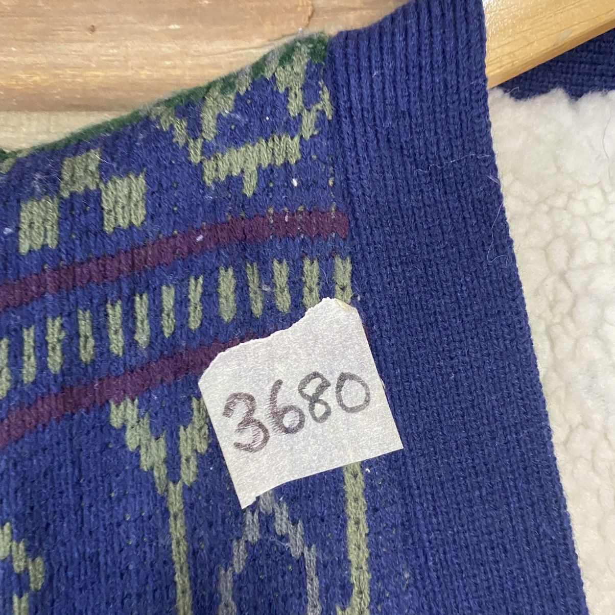 Vintage Bolman Club Blue navajo art fleece Vests #3680 Size US M / EU 48-50 / 2 - 8 Thumbnail