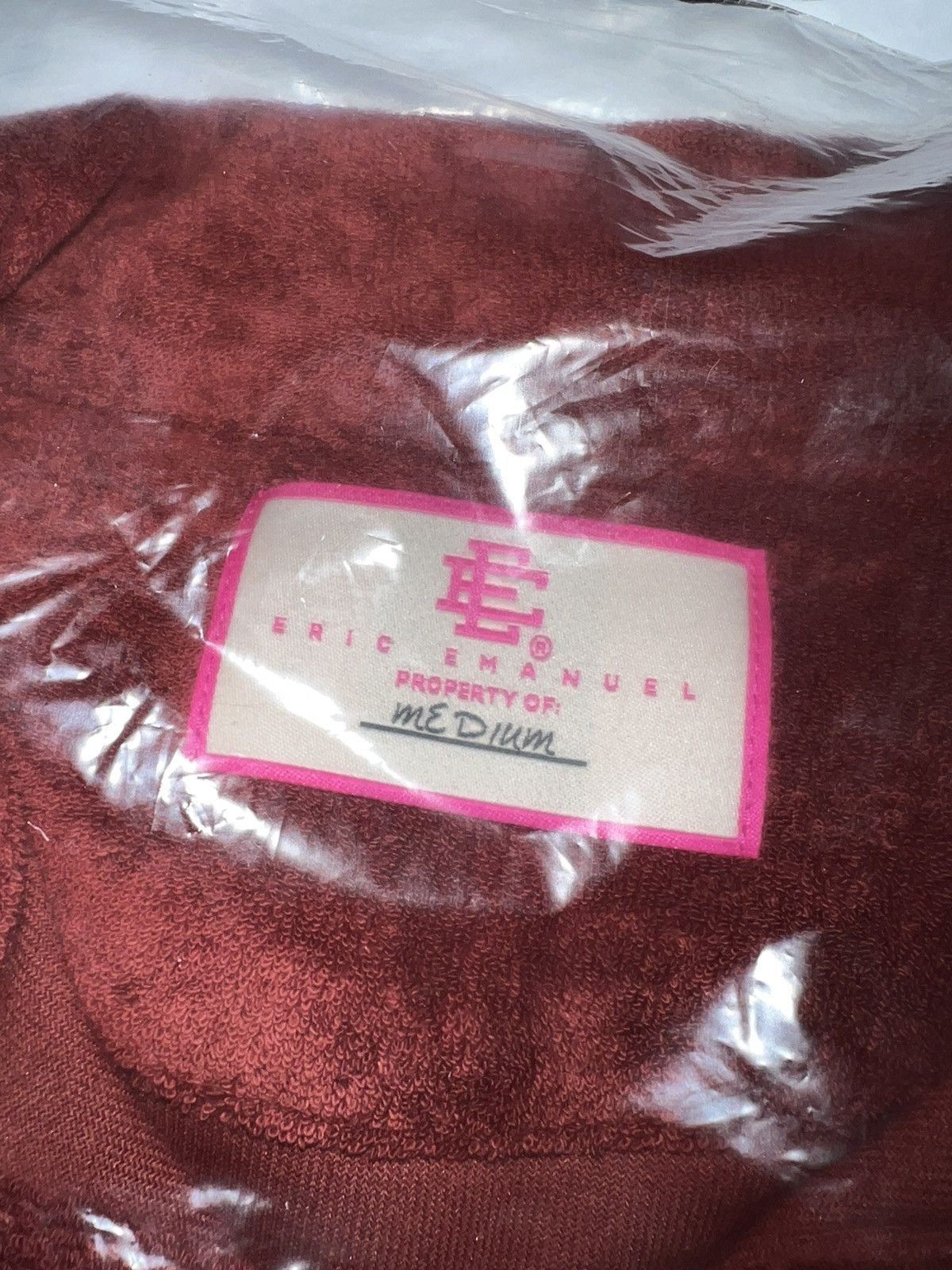 Eric Emanuel Eric Emanuel Terry Cloth Polo EE Maroon Size US M / EU 48-50 / 2 - 2 Thumbnail