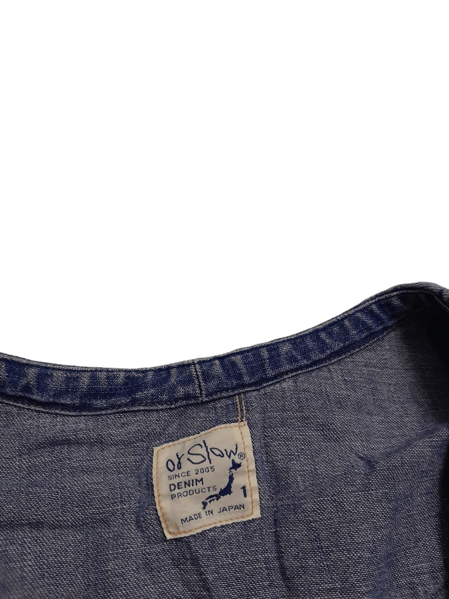 Orslow Orslow Japan Cheongsam Jacket Denim (E832) Size US M / EU 48-50 / 2 - 5 Thumbnail
