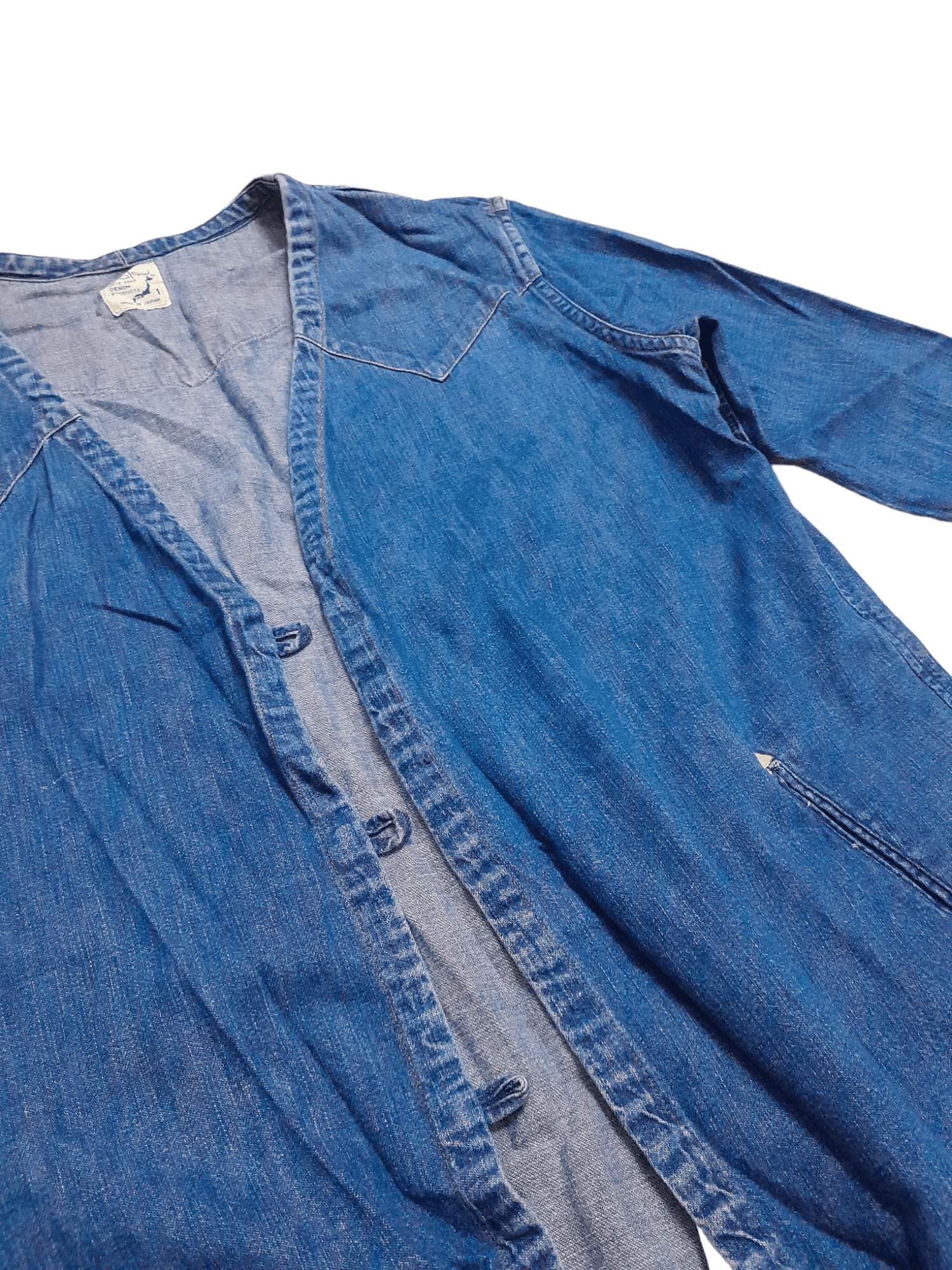 Orslow Orslow Japan Cheongsam Jacket Denim (E832) Size US M / EU 48-50 / 2 - 7 Thumbnail