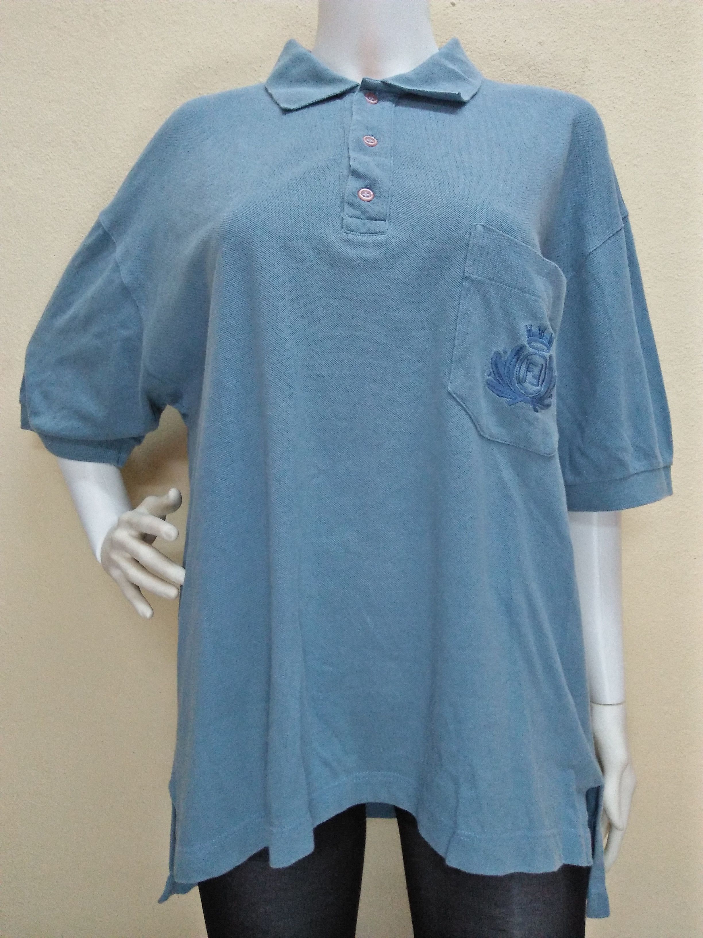 Fendi FENDI Maglia Zucca Vintage Embroidered Made in Italy Polo. Size US XL / EU 56 / 4 - 3 Thumbnail