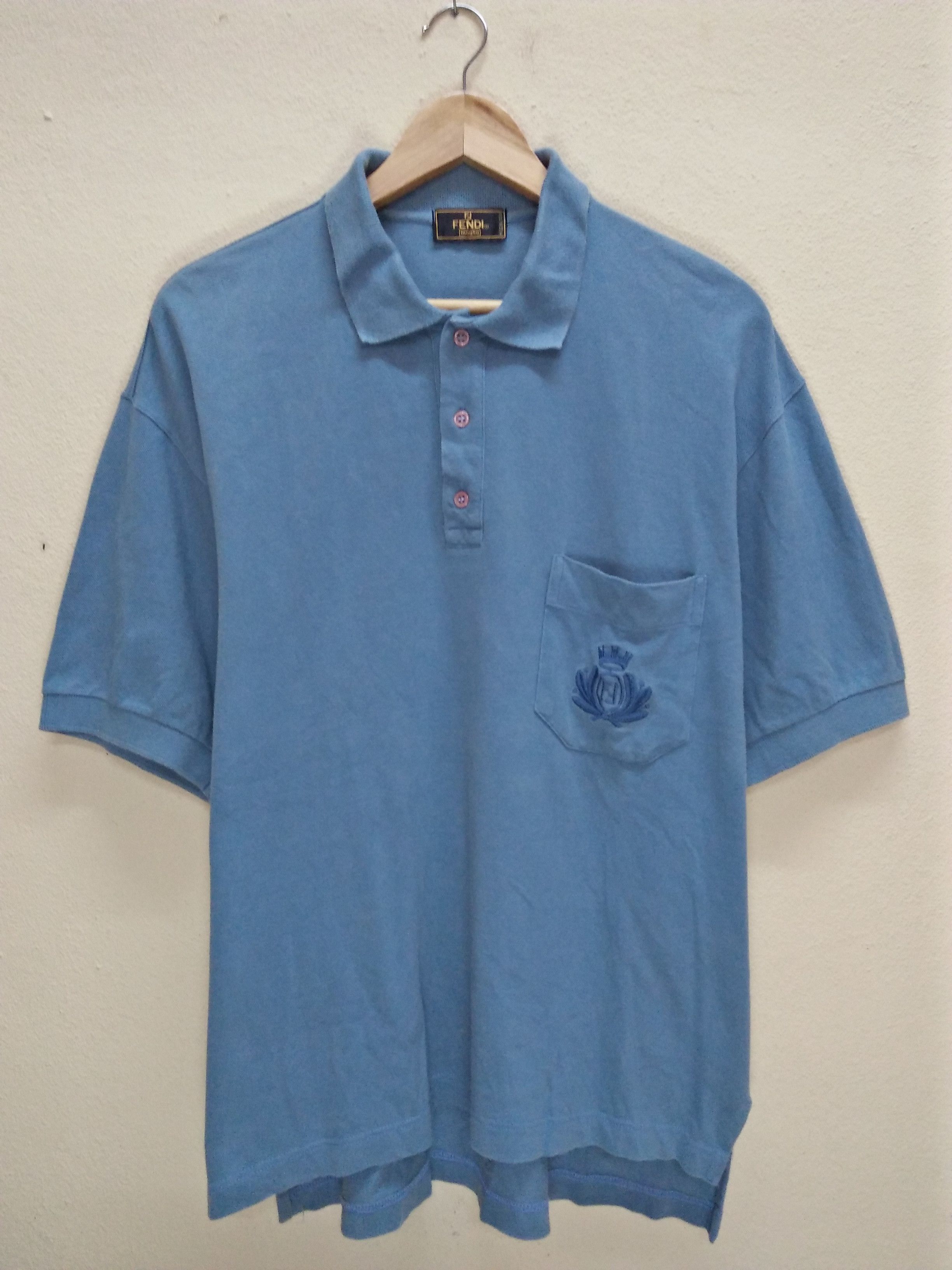 Fendi FENDI Maglia Zucca Vintage Embroidered Made in Italy Polo. Size US XL / EU 56 / 4 - 1 Thumbnail