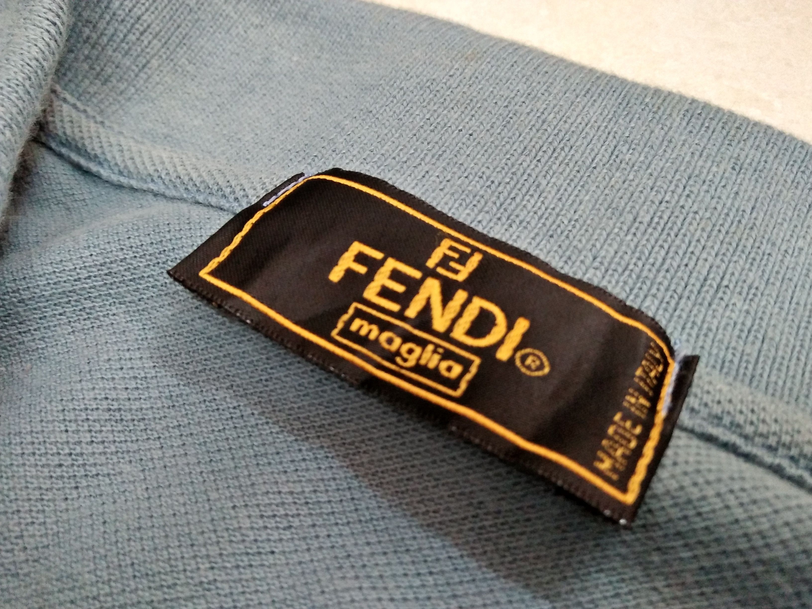 Fendi FENDI Maglia Zucca Vintage Embroidered Made in Italy Polo. Size US XL / EU 56 / 4 - 7 Thumbnail