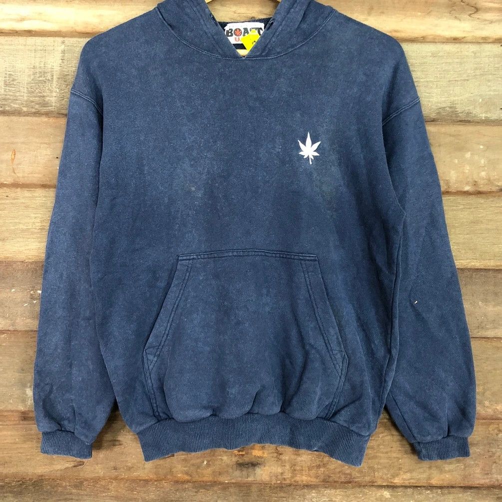 Boast Boast Blue faded marijuana bob marley style Hoodies #2812 Size US S / EU 44-46 / 1 - 8 Thumbnail