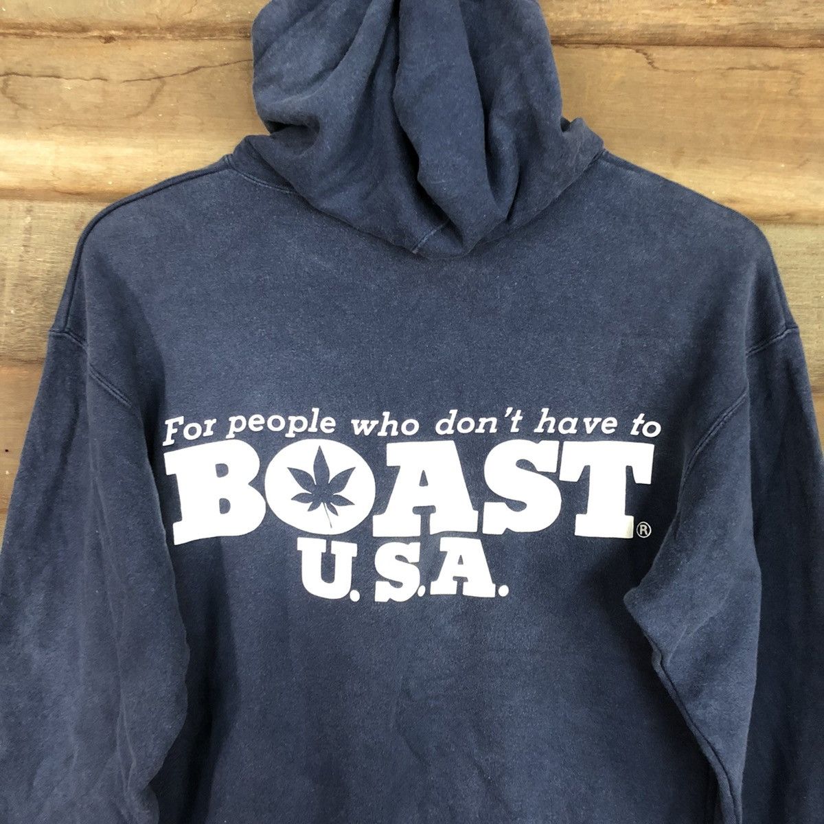 Boast Boast Blue faded marijuana bob marley style Hoodies #2812 Size US S / EU 44-46 / 1 - 2 Thumbnail