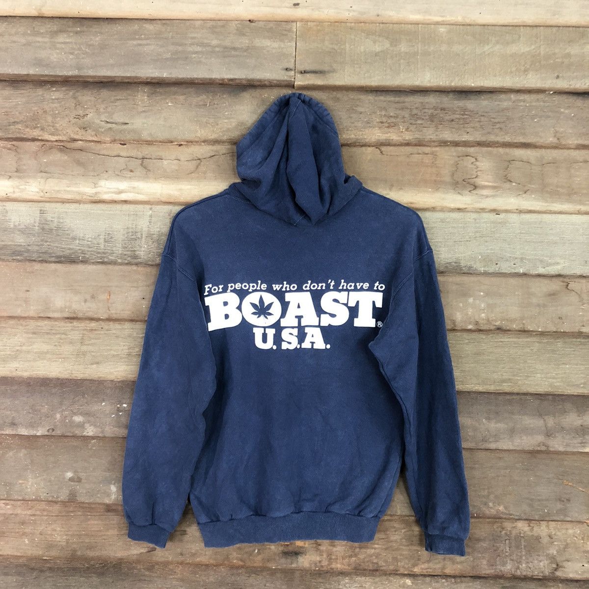 Boast Boast Blue faded marijuana bob marley style Hoodies #2812 Size US S / EU 44-46 / 1 - 1 Thumbnail