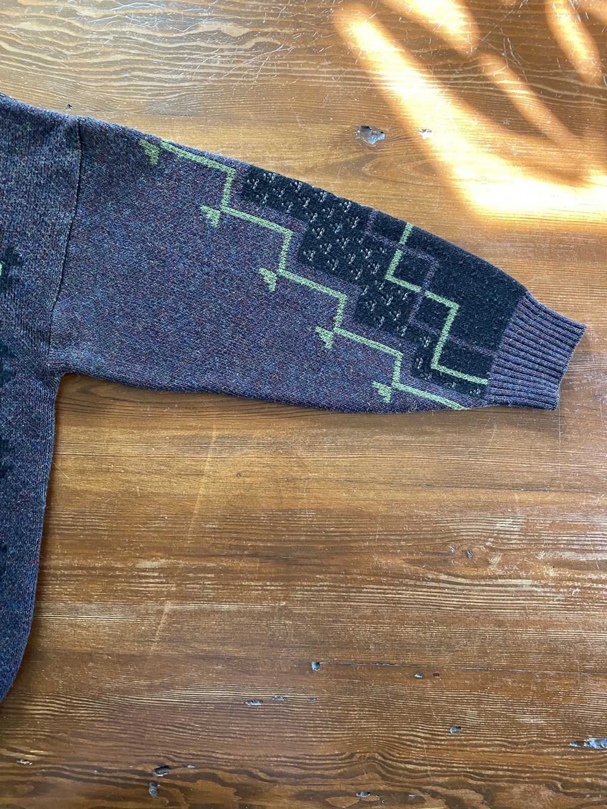 Vintage Vintage 80’s Aggio Abstract Wool Blend Knit Sweater Size US M / EU 48-50 / 2 - 7 Thumbnail