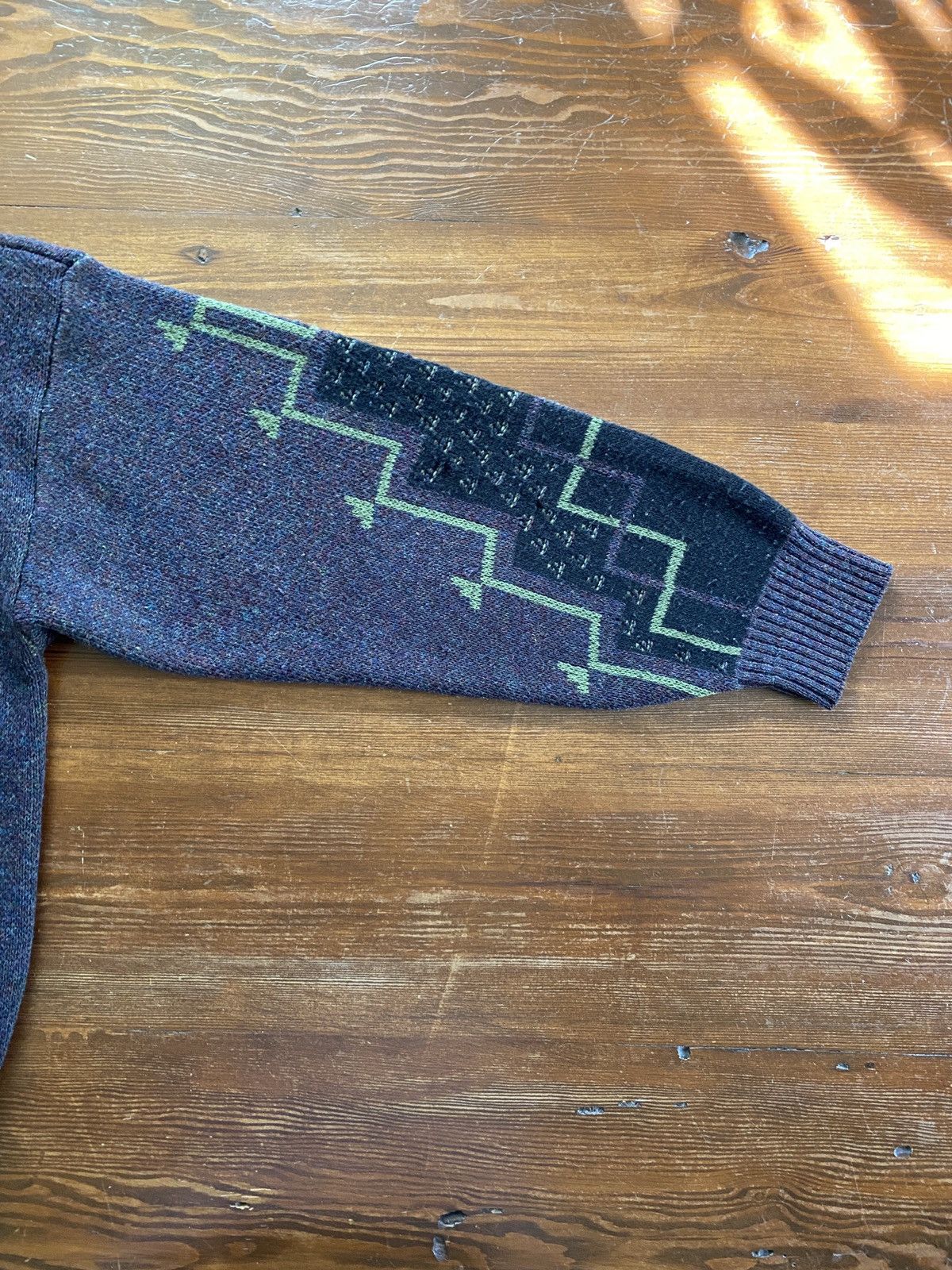 Vintage Vintage 80’s Aggio Abstract Wool Blend Knit Sweater Size US M / EU 48-50 / 2 - 10 Thumbnail