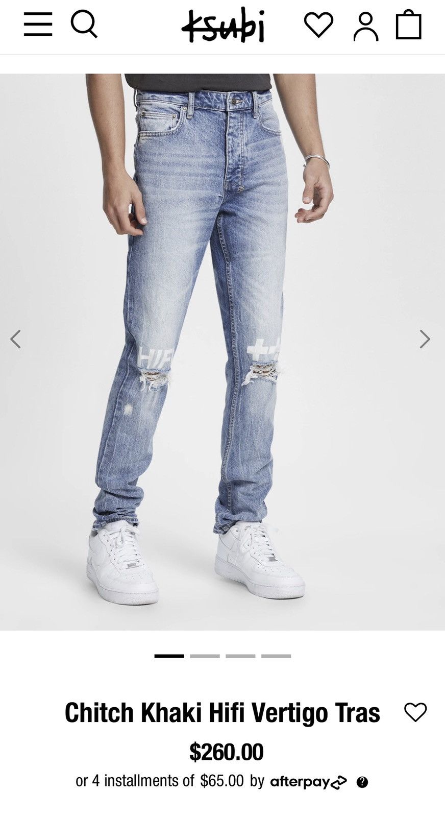 Ksubi Chitch Hi Fi Vertigo Trashed Size US 40 / EU 56 - 12 Thumbnail