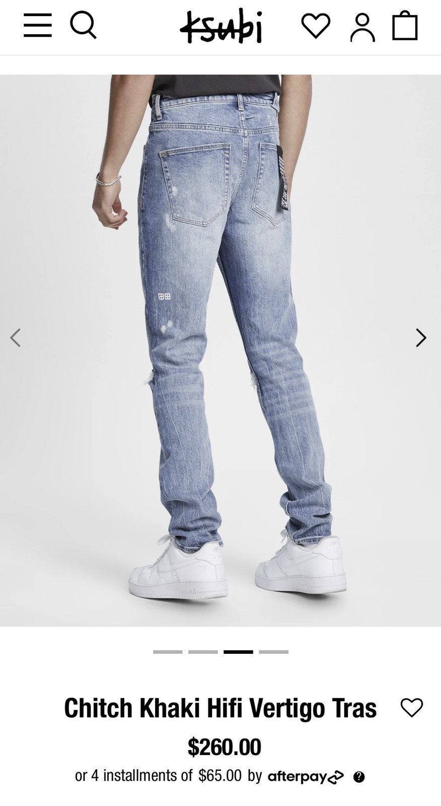 Ksubi Chitch Hi Fi Vertigo Trashed Size US 40 / EU 56 - 14 Thumbnail