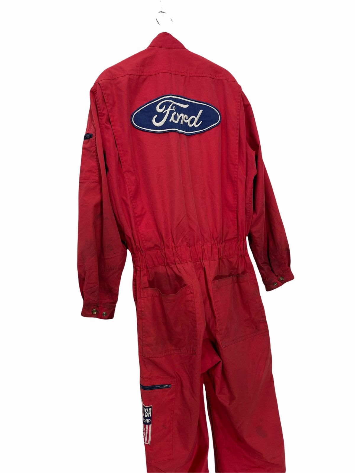 Ford Vtg 90s Ford Mechanic Overalls Jumpsuit 18🟩 Size US 32 / EU 48 - 1 Thumbnail