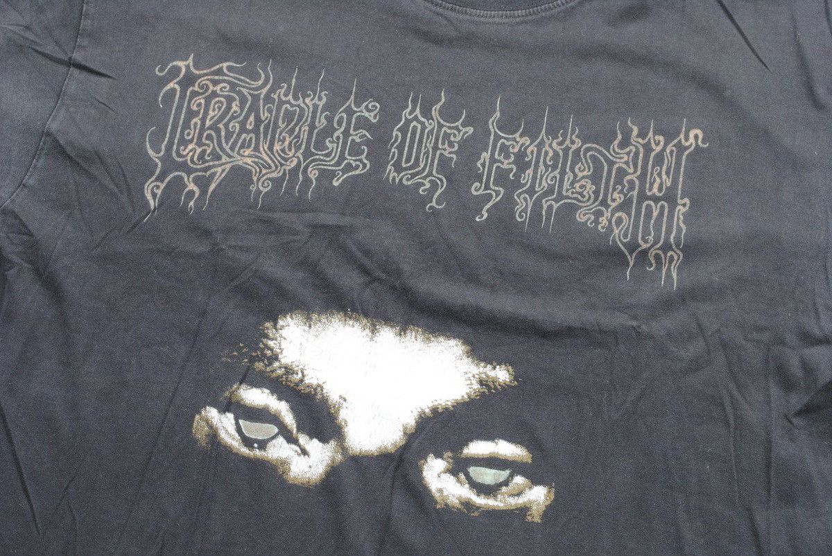 Band Tees Cradle Of Filth Tee T Shirt Vintage 1990s Black Size US XL / EU 56 / 4 - 2 Thumbnail