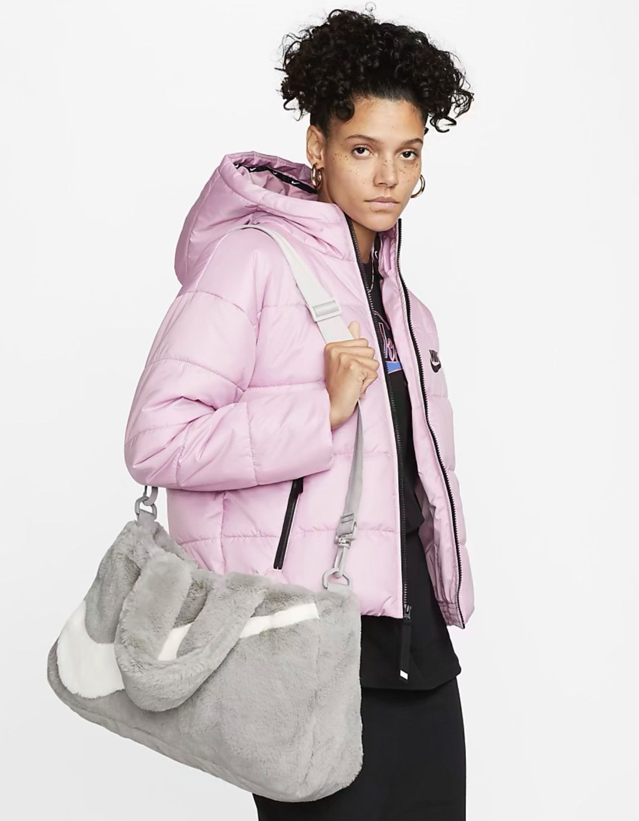 Nike Nike Sportwear Faux Fur Tote Bag (10L) Size ONE SIZE - 4 Thumbnail