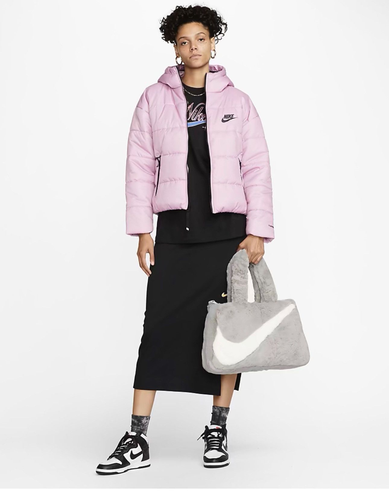 Nike Nike Sportwear Faux Fur Tote Bag (10L) Size ONE SIZE - 5 Thumbnail