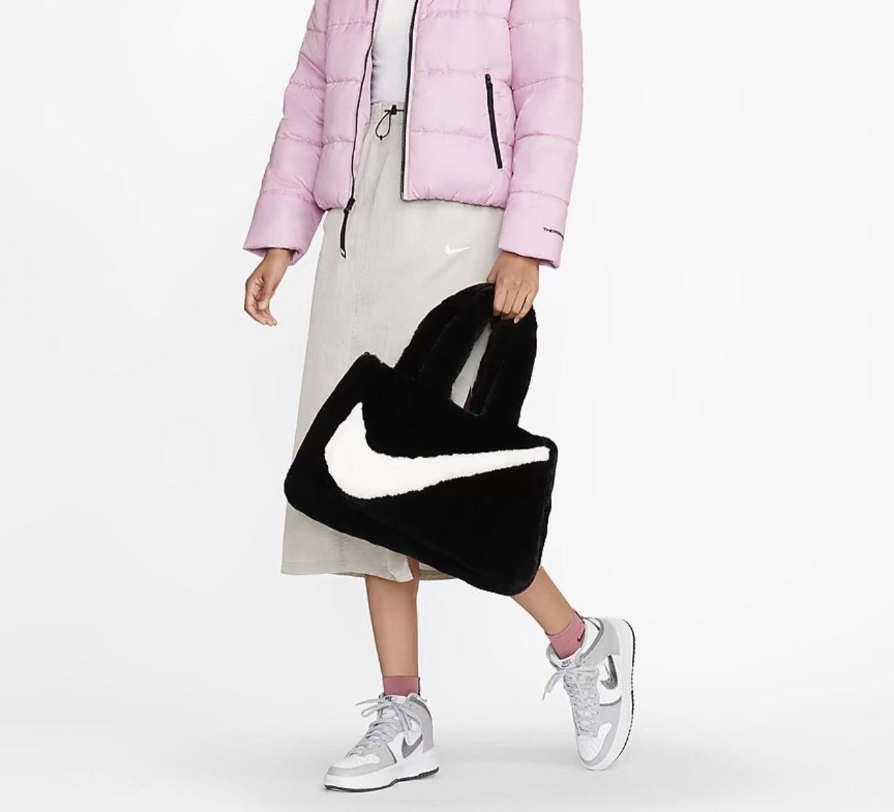 Nike Nike Sportwear Faux Fur Tote Bag (10L) Size ONE SIZE - 8 Thumbnail