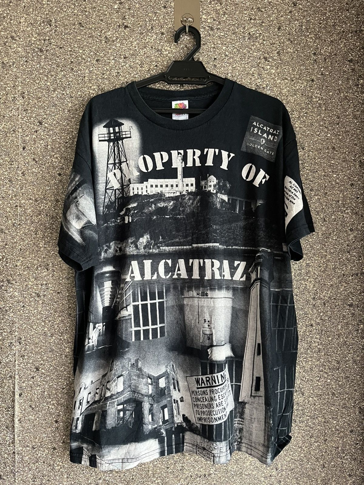 image of Made In USA x Vintage Property Of Alcatraz Ft63 in Black, Men's (Size XL)