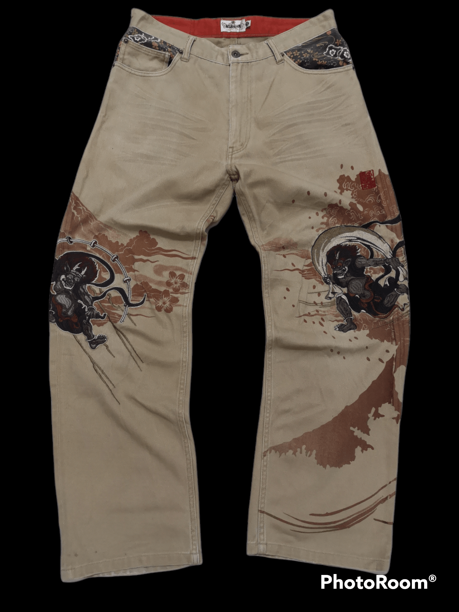Japanese Brand Japanese 🇯🇵 Kurakuri Tamashi Rare Denim Jeans Size US 33 - 1 Thumbnail