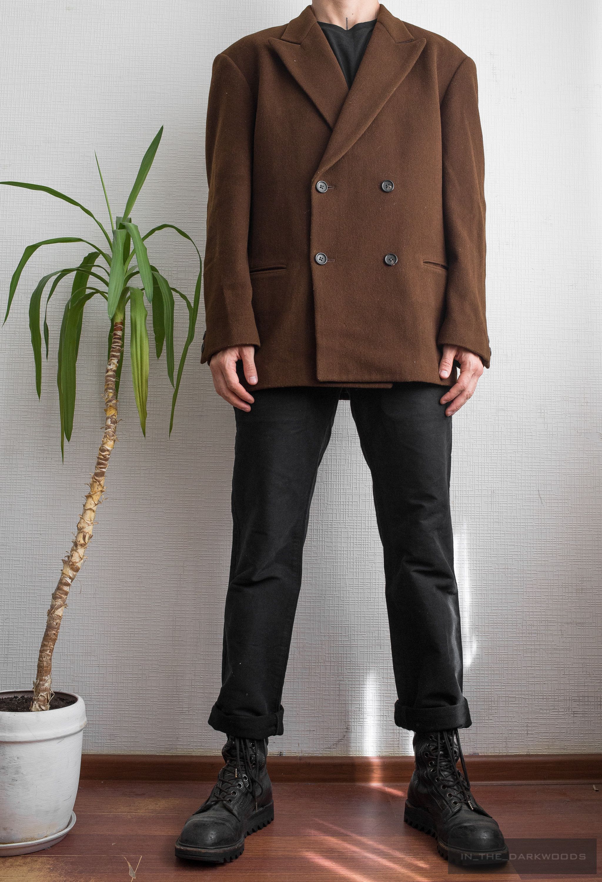 Yohji Yamamoto = last drop = double breasted wool jacket Size US M / EU 48-50 / 2 - 3 Thumbnail