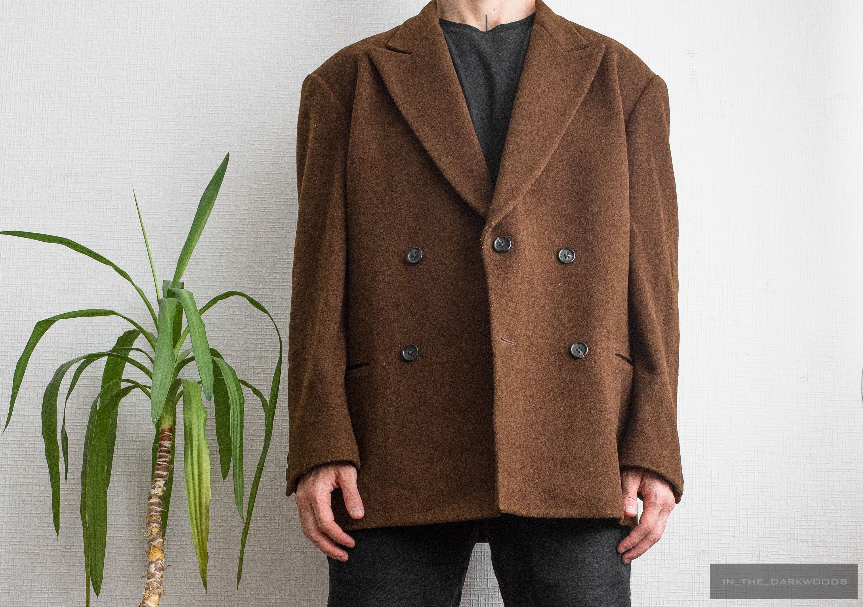 Yohji Yamamoto = last drop = double breasted wool jacket Size US M / EU 48-50 / 2 - 2 Thumbnail