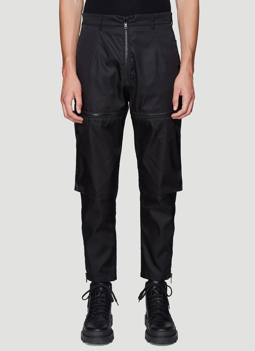 Prada Prada Gabardine Zip-Detail Trousers Size US 34 / EU 50 - 3 Thumbnail