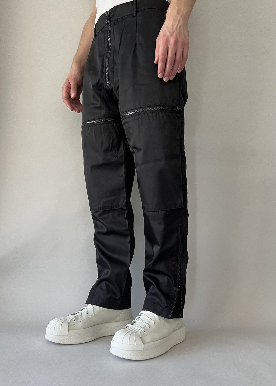 Prada Prada Gabardine Zip-Detail Trousers Size US 34 / EU 50 - 1 Thumbnail