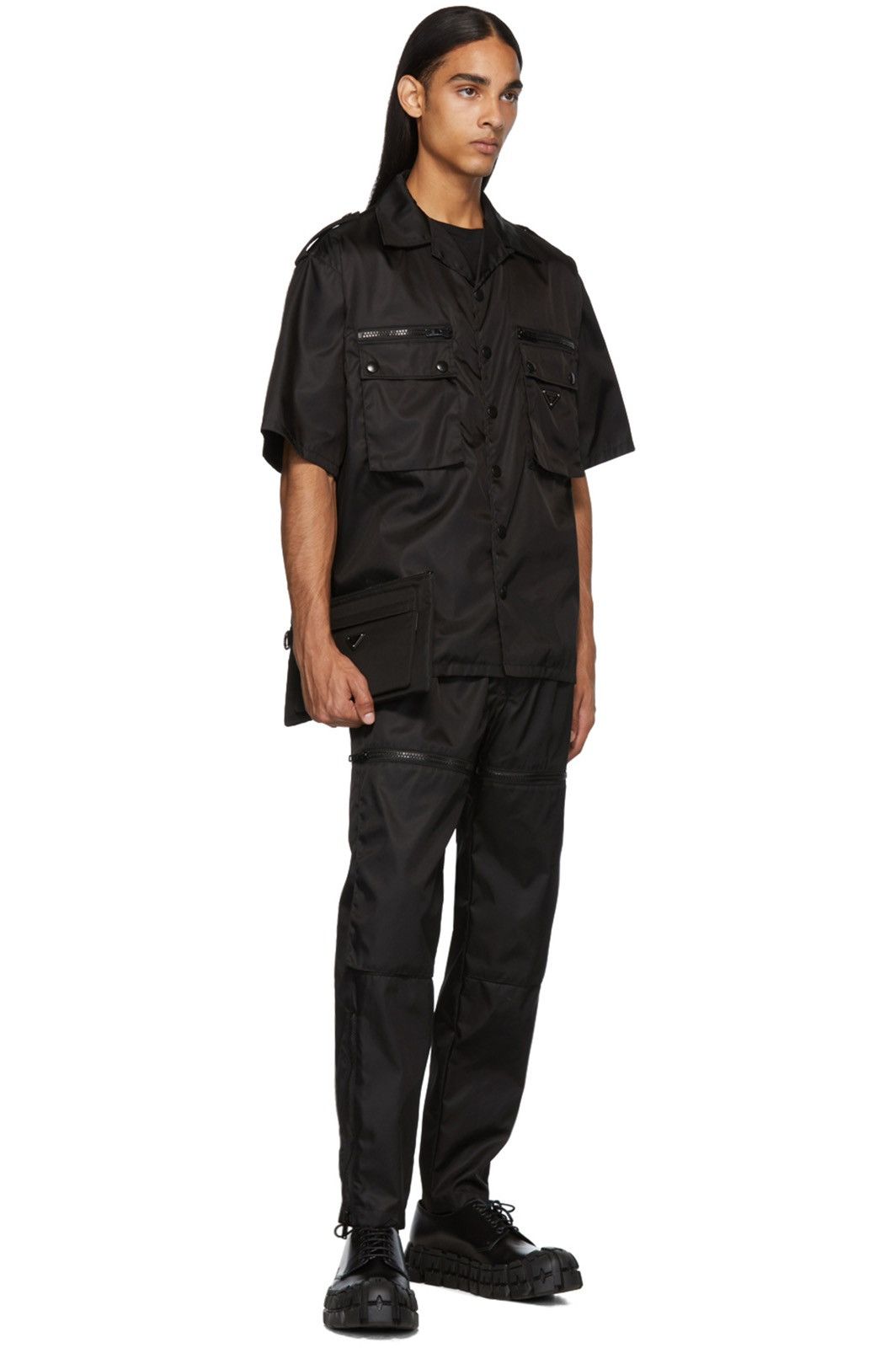 Prada Prada Gabardine Zip-Detail Trousers Size US 34 / EU 50 - 14 Thumbnail
