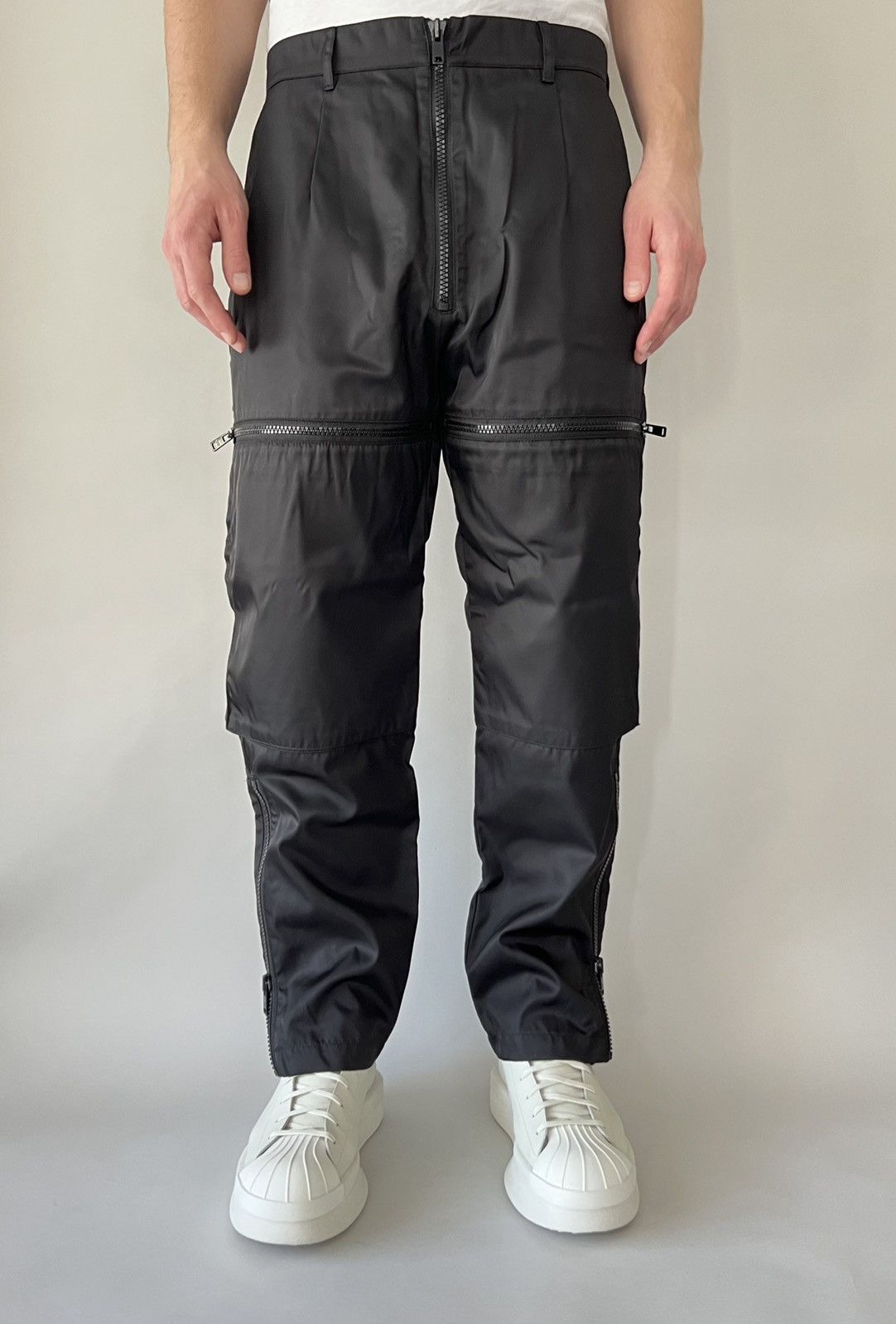 Prada Prada Gabardine Zip-Detail Trousers Size US 34 / EU 50 - 2 Thumbnail