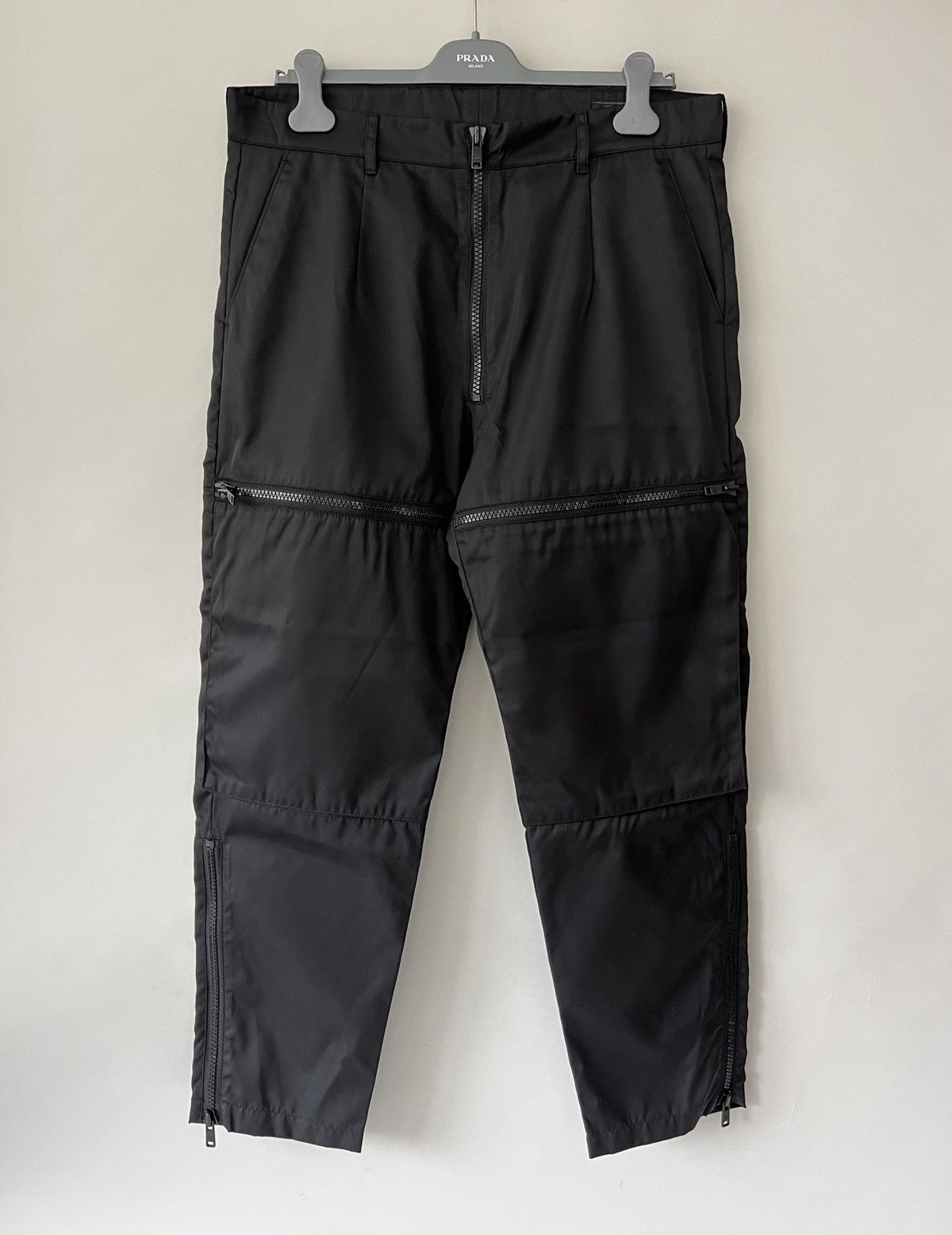 Prada Prada Gabardine Zip-Detail Trousers Size US 34 / EU 50 - 4 Thumbnail