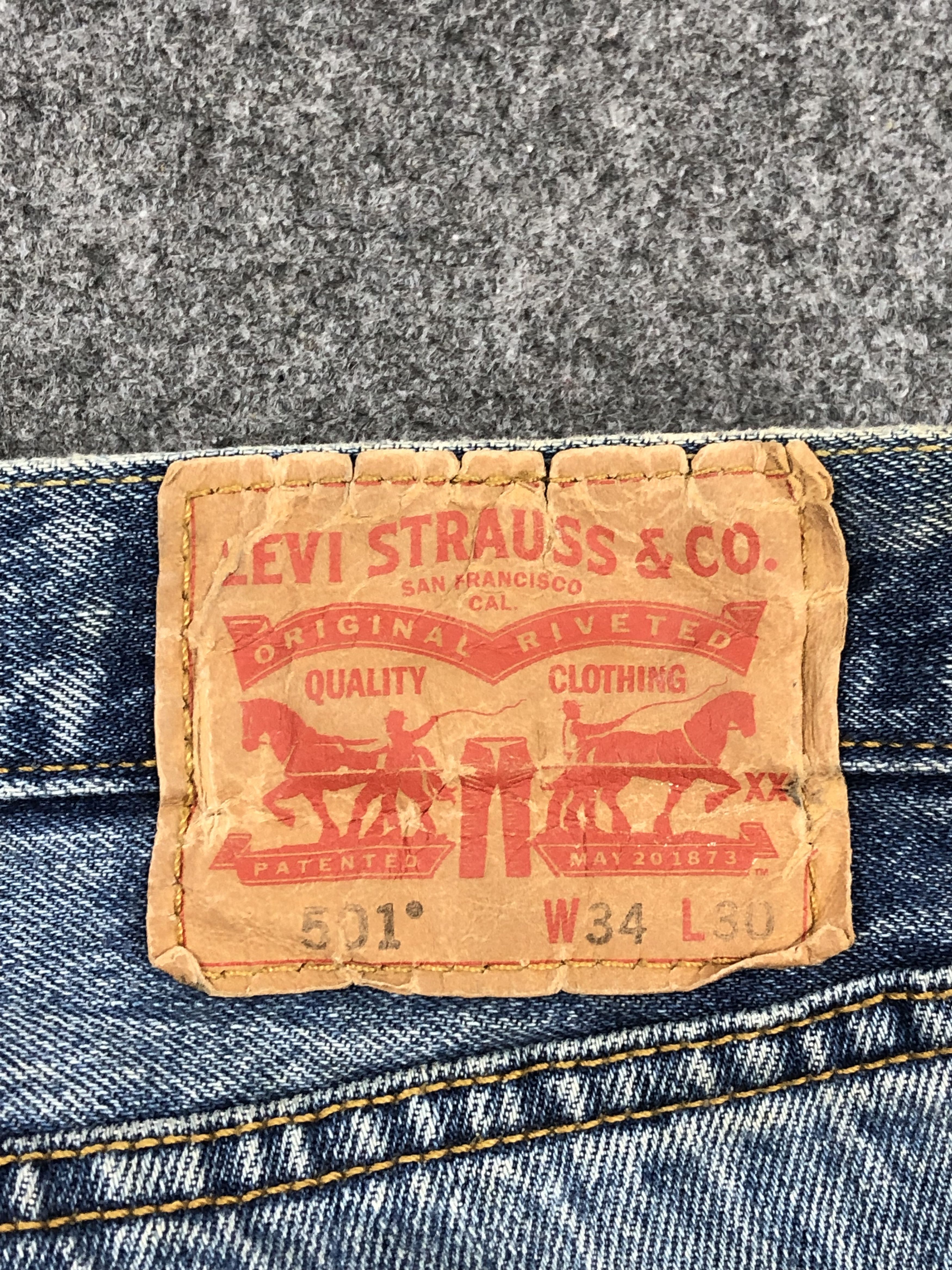 Levi's Vintage Levis 501 Faded Blue Jeans DP1552 Size US 34 / EU 50 - 5 Thumbnail