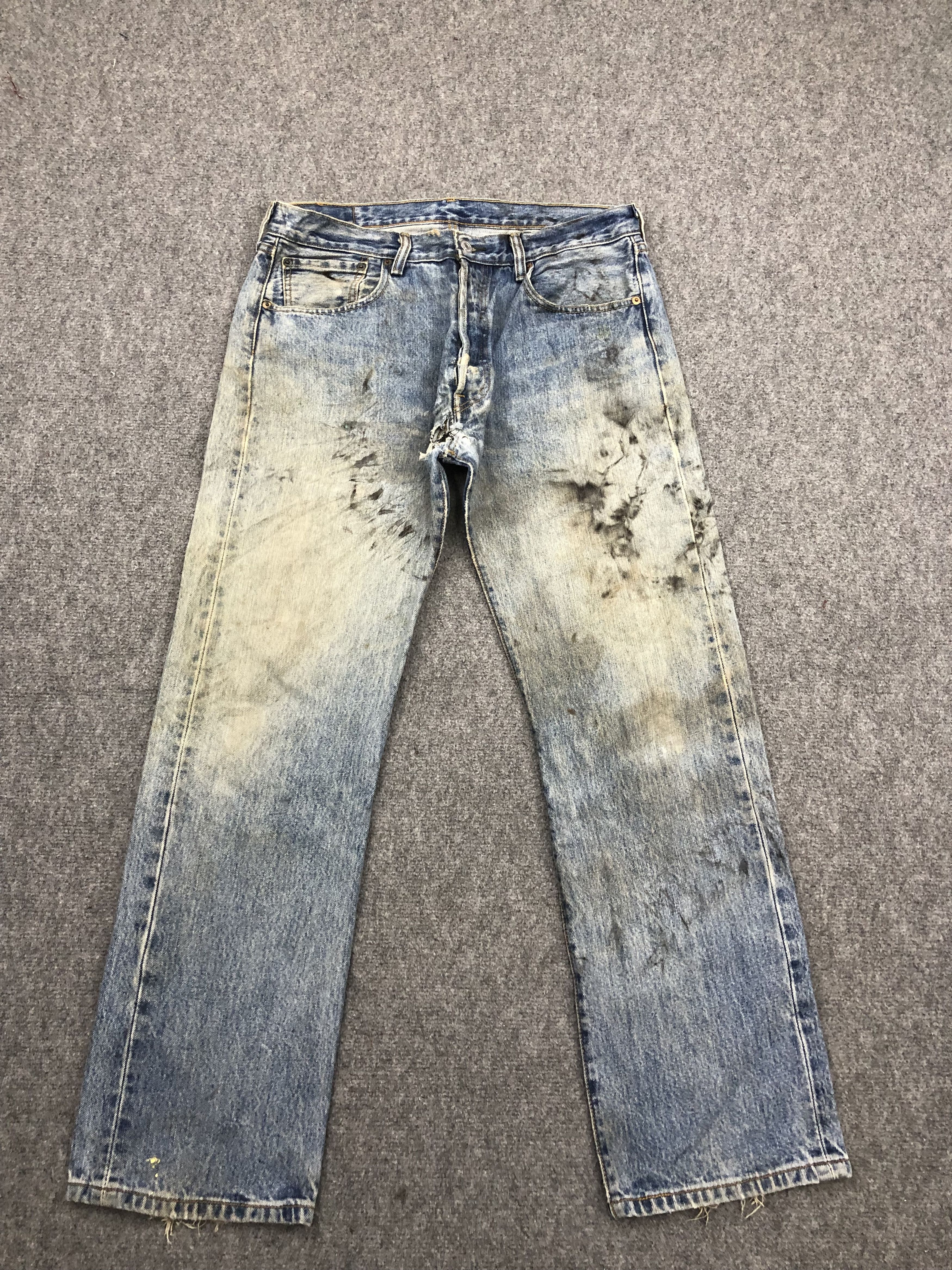 Vintage Levis 501 Faded Blue Jeans DP1552