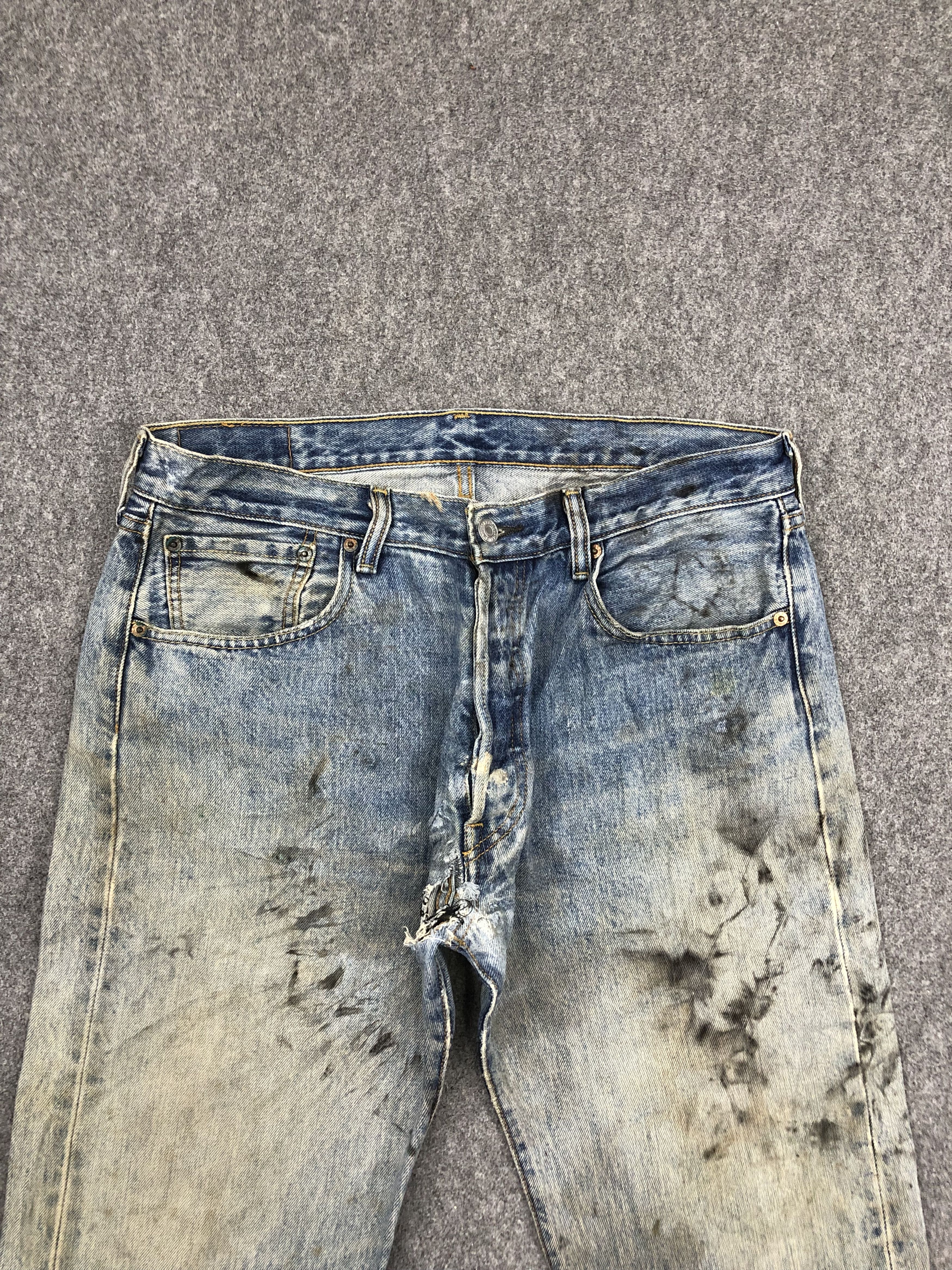Levi's Vintage Levis 501 Faded Blue Jeans DP1552 Size US 34 / EU 50 - 2 Thumbnail