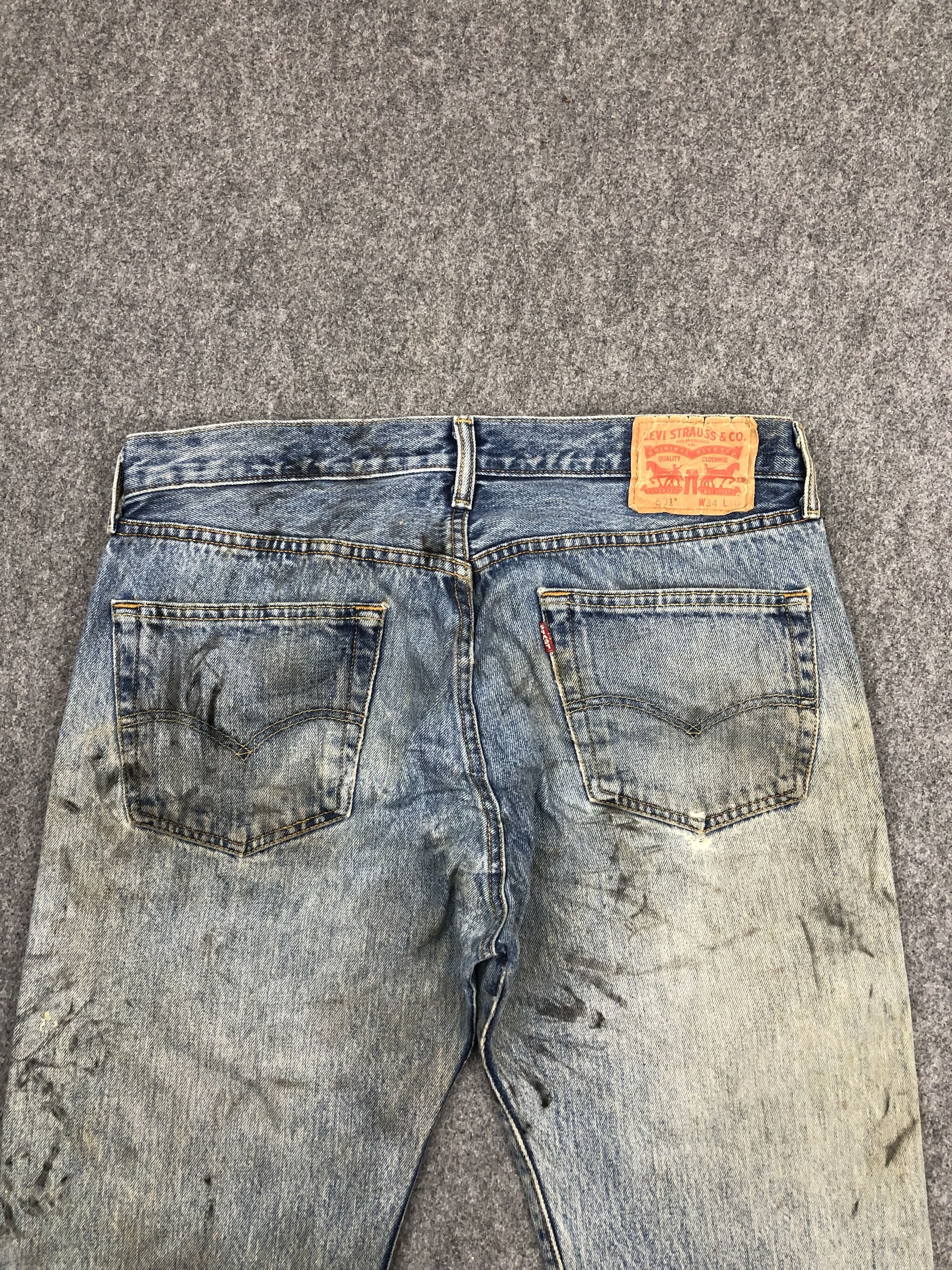 Levi's Vintage Levis 501 Faded Blue Jeans DP1552 Size US 34 / EU 50 - 4 Thumbnail