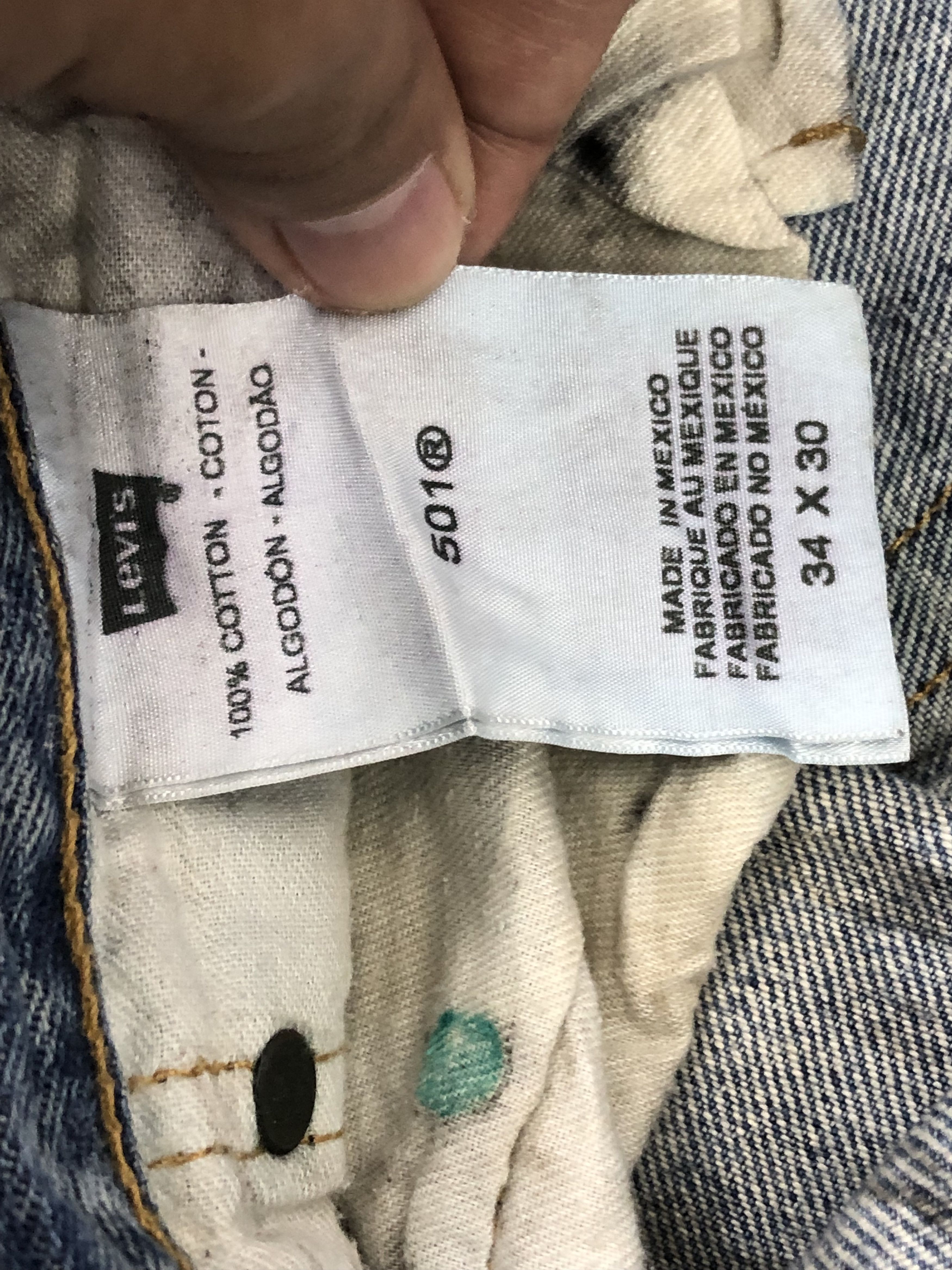 Levi's Vintage Levis 501 Faded Blue Jeans DP1552 Size US 34 / EU 50 - 9 Thumbnail