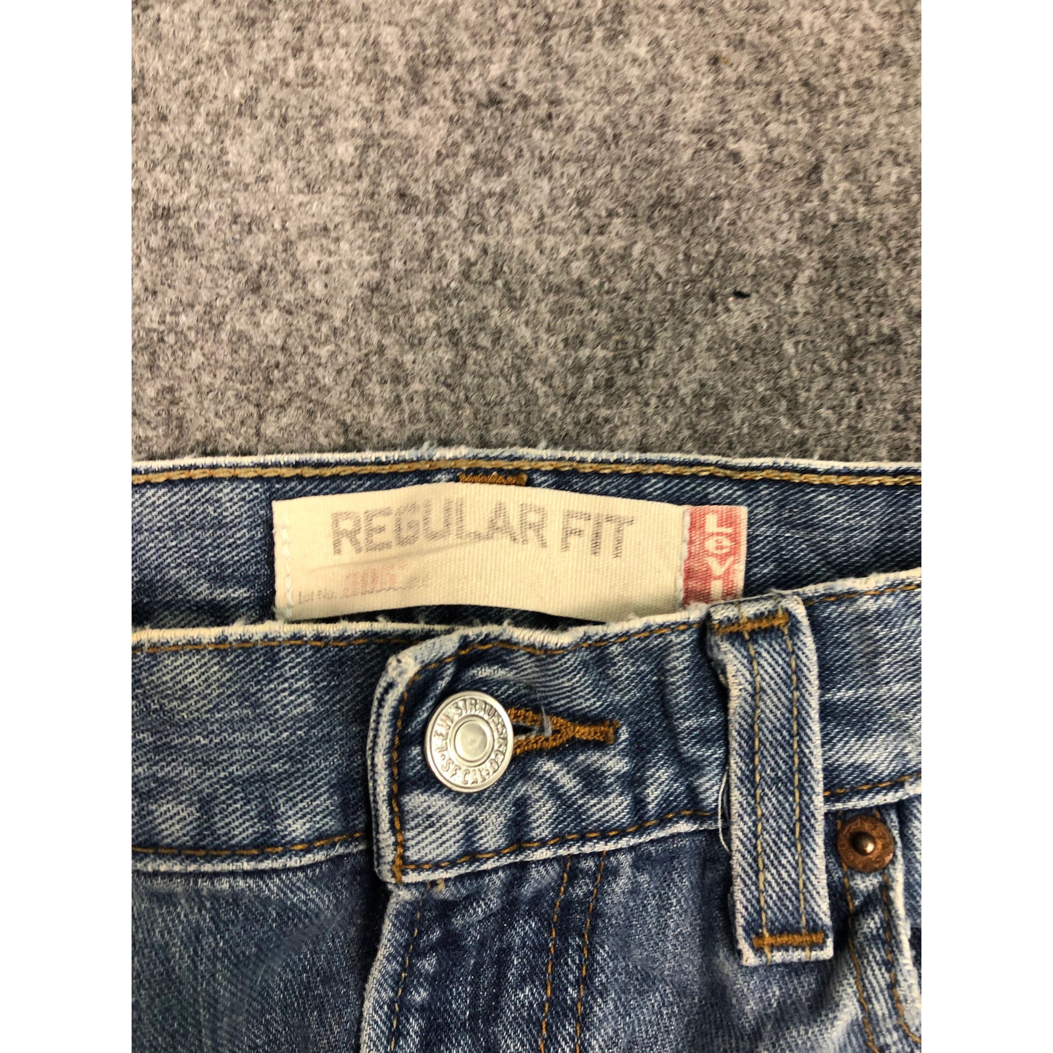 Levi's × Vintage Vintage Levis 505 Regular Fit Lightwash Denim DP0346 Size US 34 / EU 50 - 7 Thumbnail