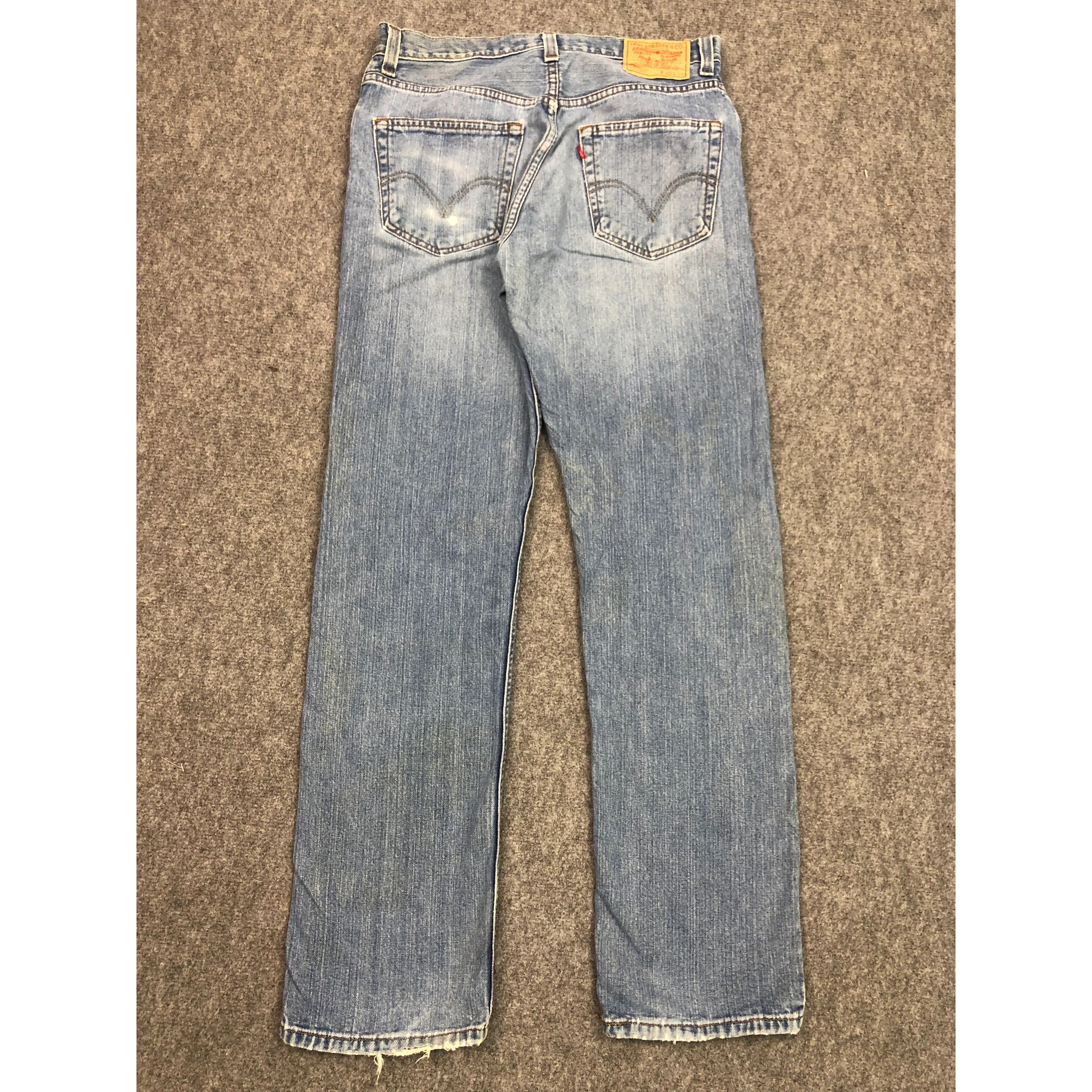 Levi's × Vintage Vintage Levis 505 Regular Fit Lightwash Denim DP0346 Size US 34 / EU 50 - 2 Thumbnail