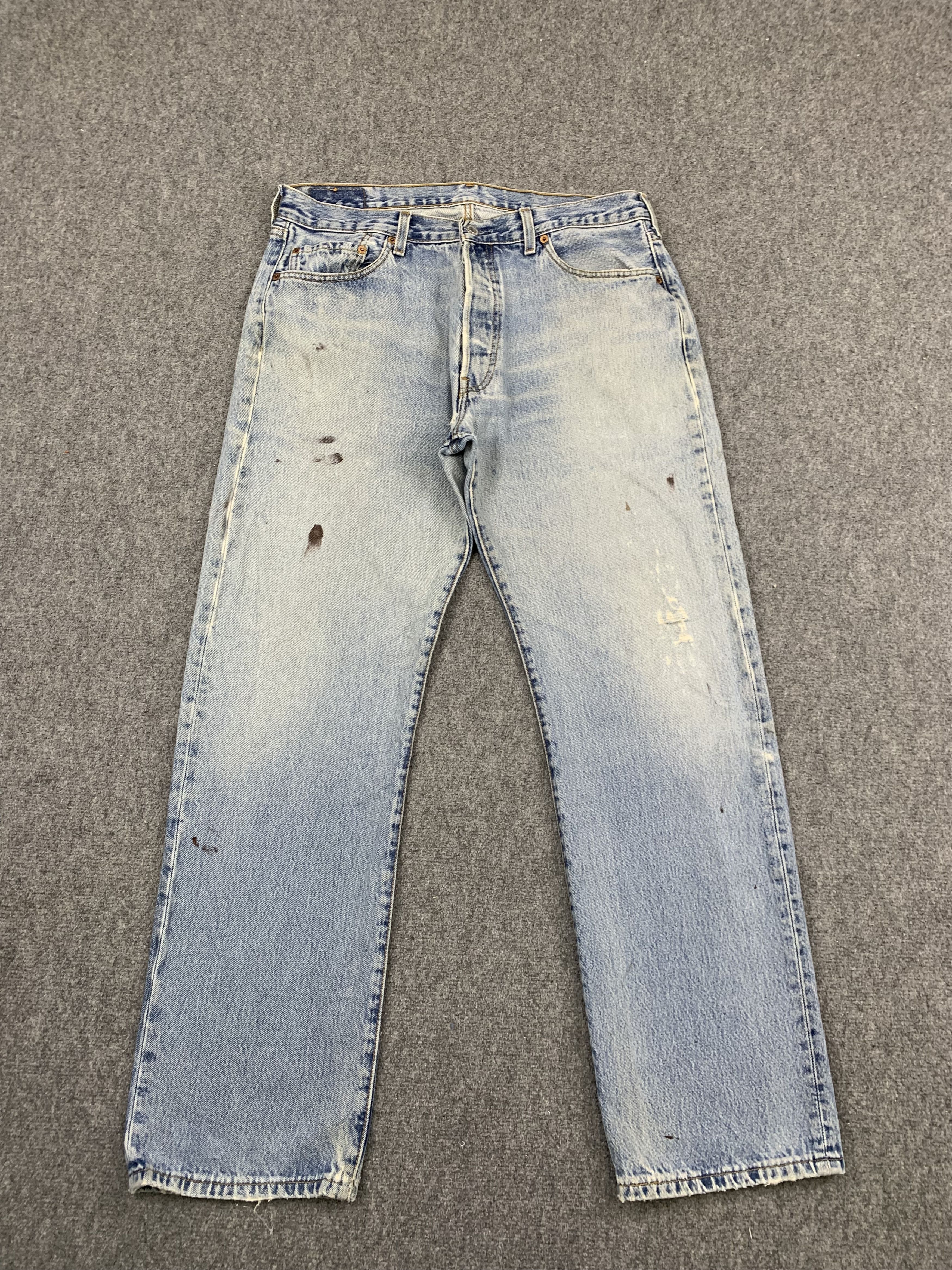 Levi's Vintage 90s Levis 501XX Single R Light Wash Jeans DP1762 Size US 34 / EU 50 - 1 Thumbnail