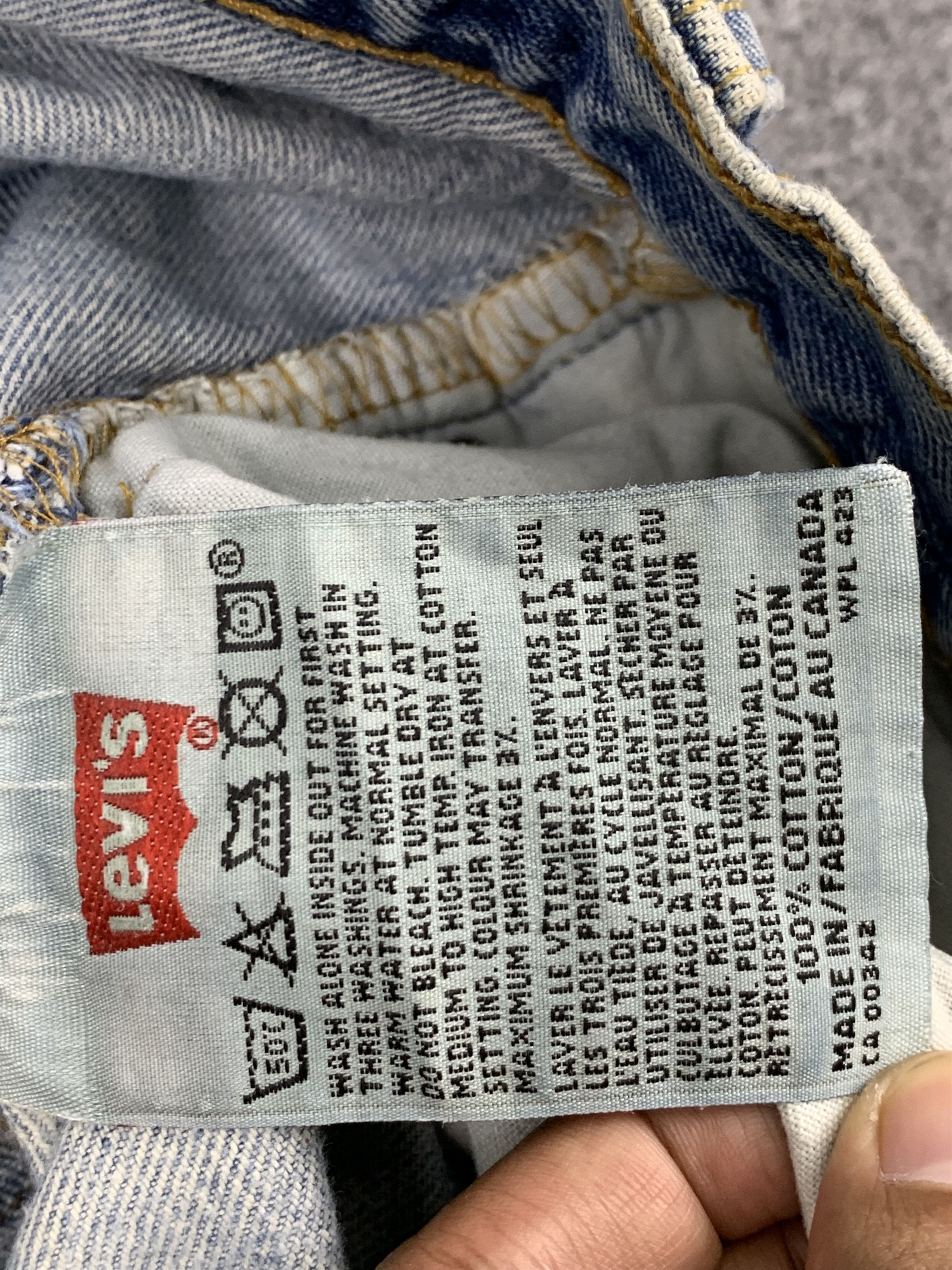 Levi's Vintage 90s Levis 501XX Single R Light Wash Jeans DP1762 Size US 34 / EU 50 - 8 Thumbnail