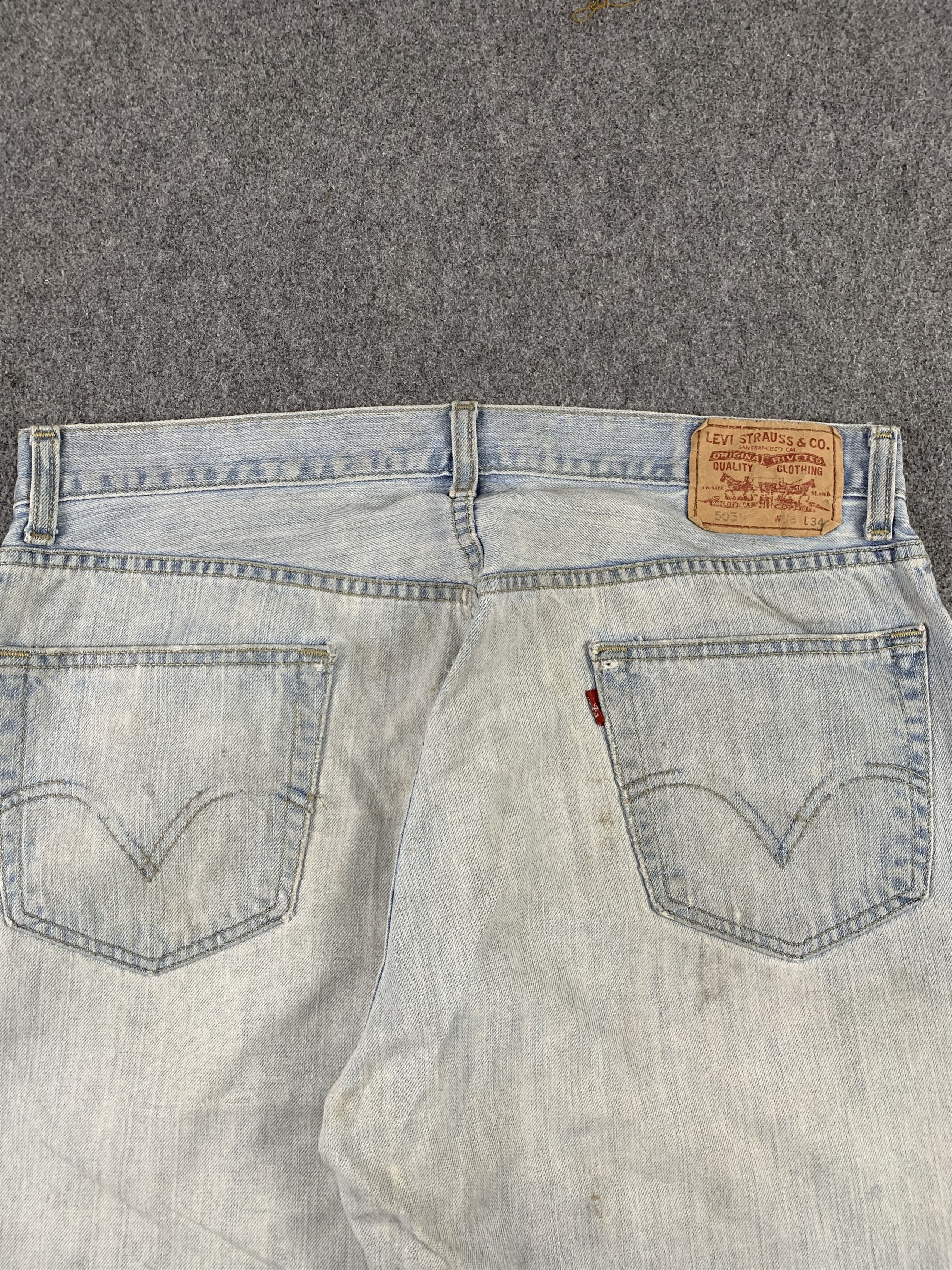 Levi's × Vintage Vintage Levis 505 Light Wash Jeans DP1971 Size US 34 / EU 50 - 4 Thumbnail