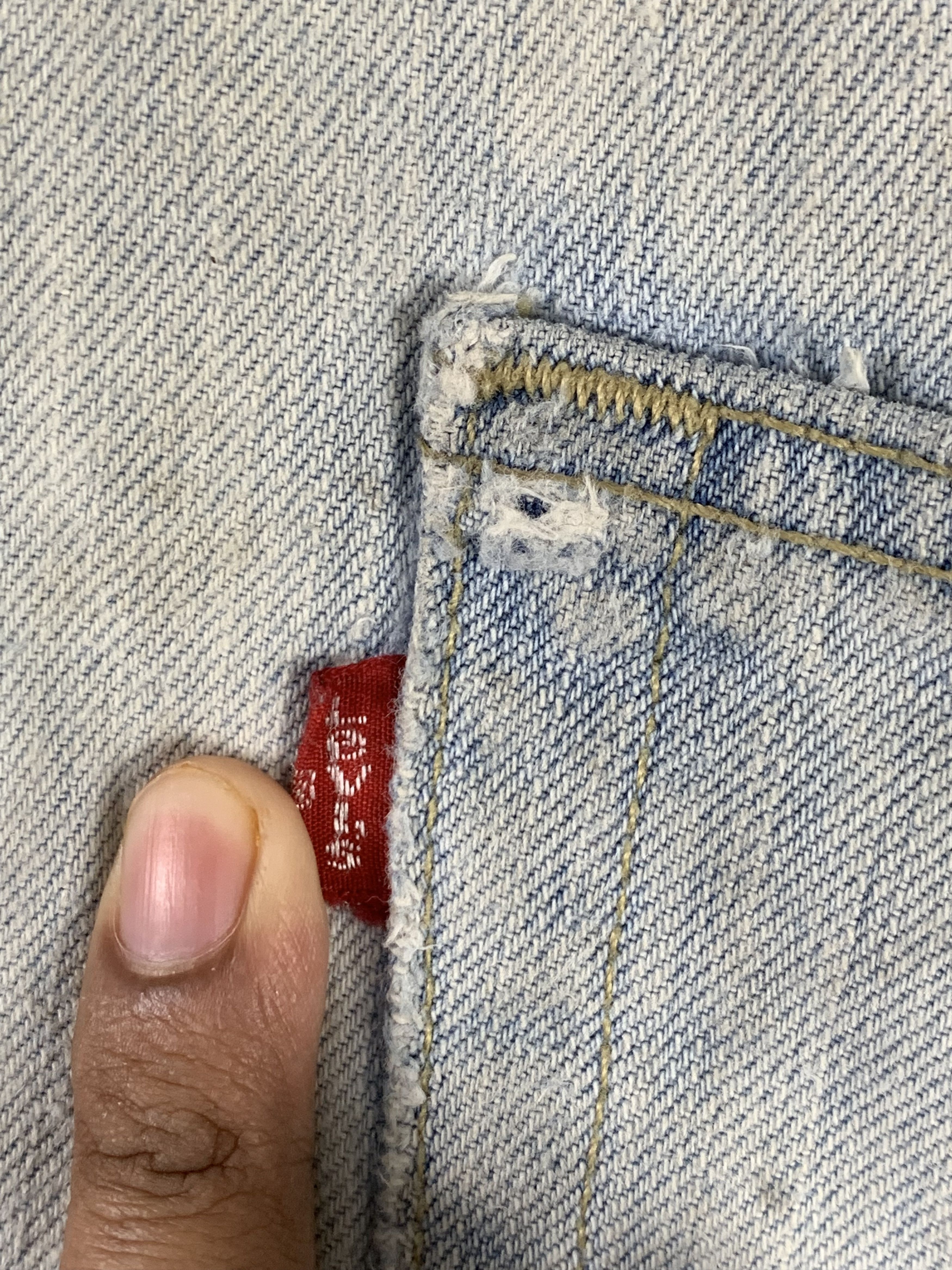 Levi's × Vintage Vintage Levis 505 Light Wash Jeans DP1971 Size US 34 / EU 50 - 6 Thumbnail