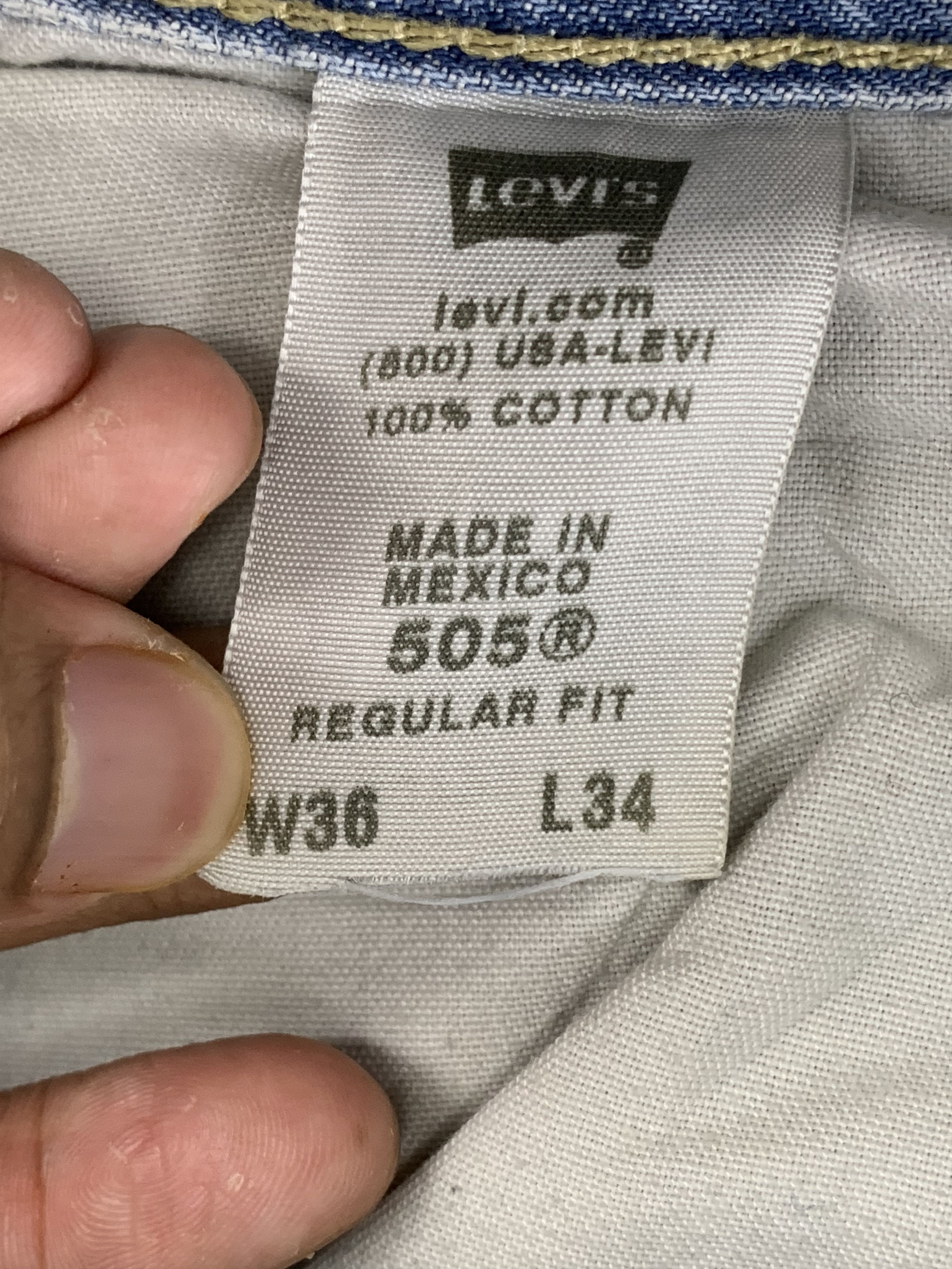 Levi's × Vintage Vintage Levis 505 Light Wash Jeans DP1971 Size US 34 / EU 50 - 7 Thumbnail