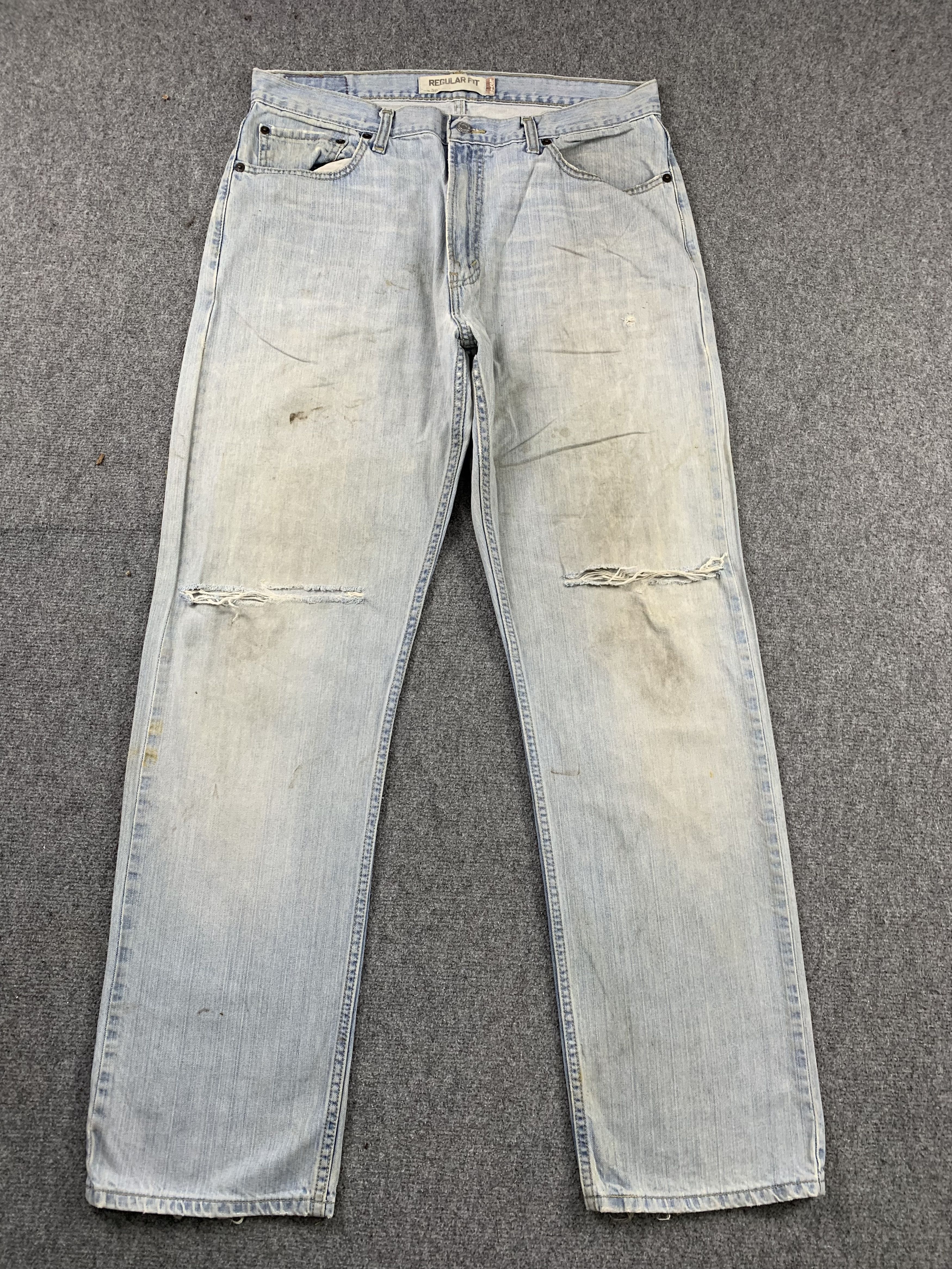Levi's × Vintage Vintage Levis 505 Light Wash Jeans DP1971 Size US 34 / EU 50 - 1 Thumbnail