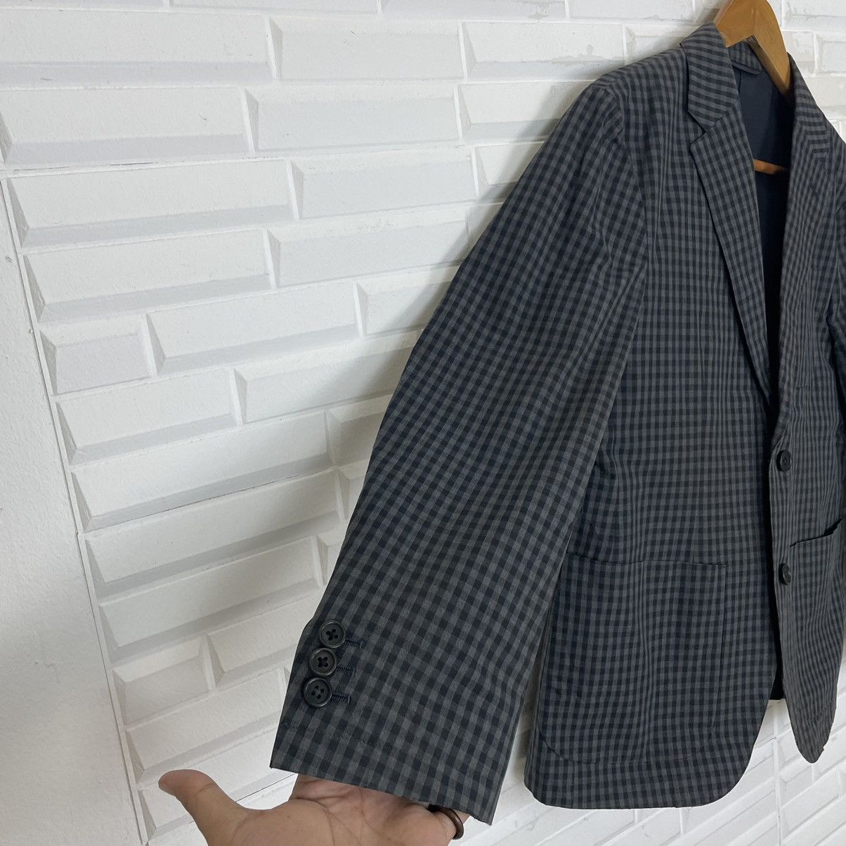 Margaret Howell 🔥LAST PRICE🔥 Margaret Howell Check Blazer Size 42S - 7 Thumbnail