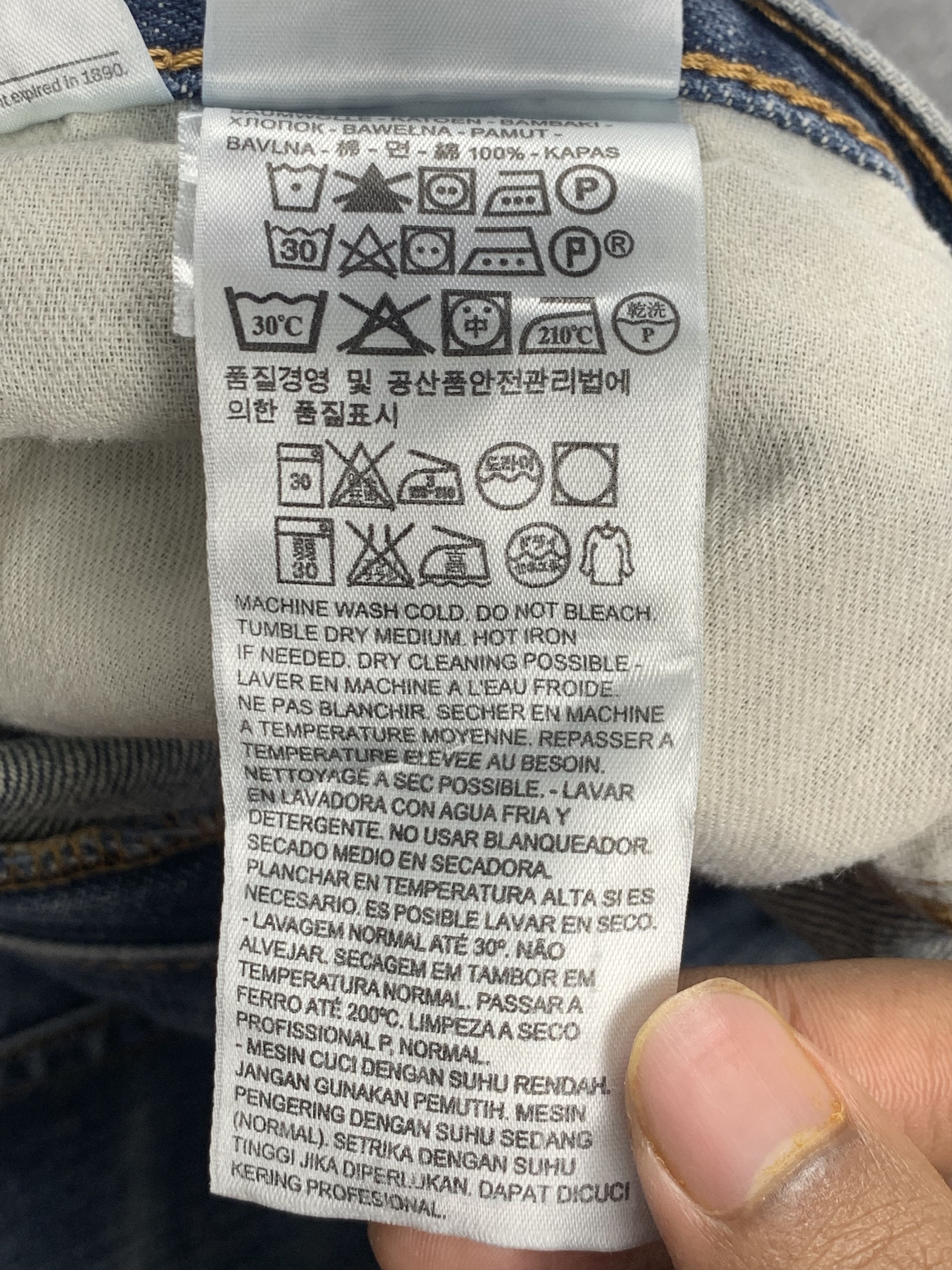 Levi's Vintage Levis 505 Faded Blue Jeans DP2043 Size US 34 / EU 50 - 11 Thumbnail