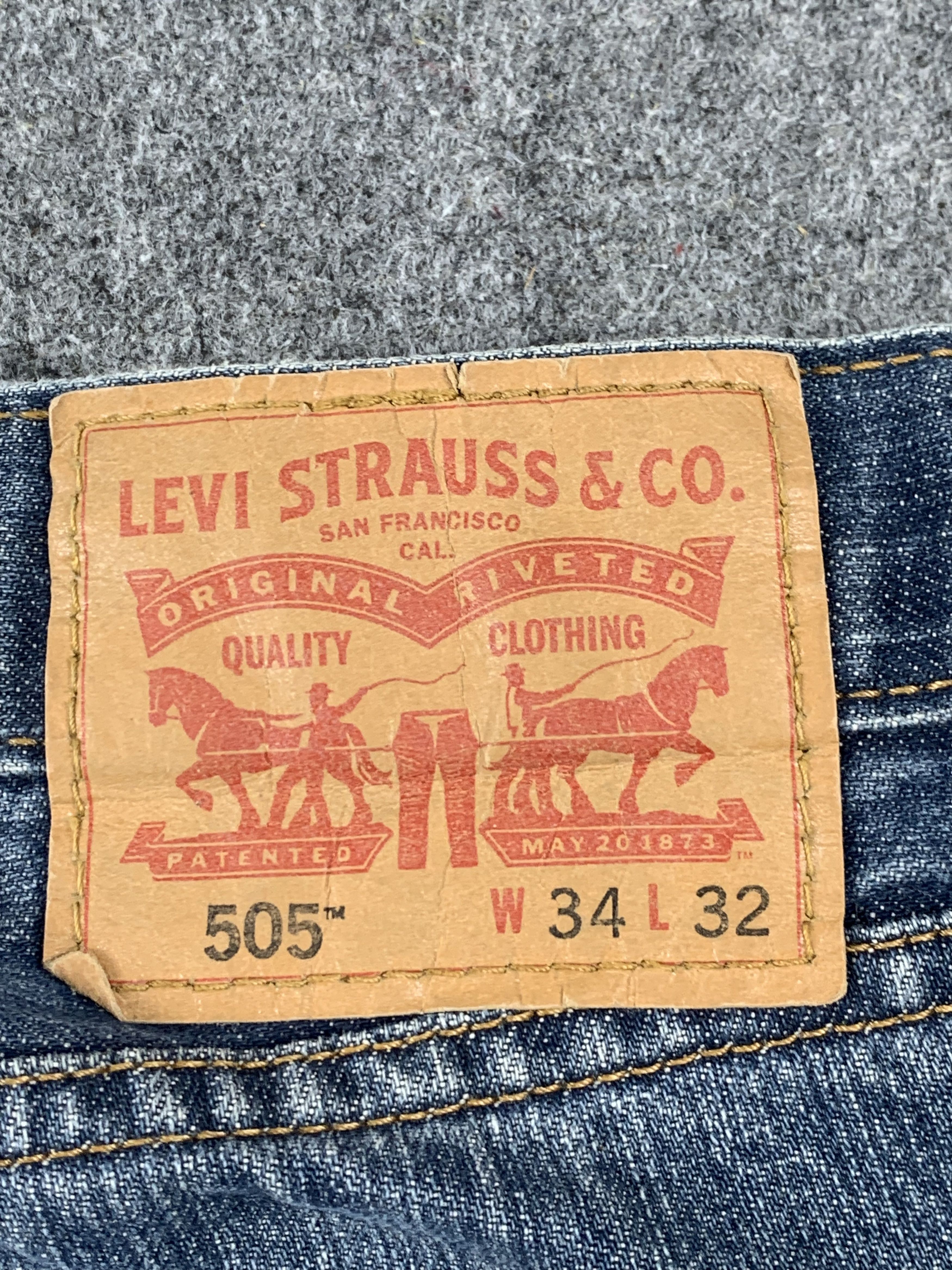 Levi's Vintage Levis 505 Faded Blue Jeans DP2043 Size US 34 / EU 50 - 5 Thumbnail
